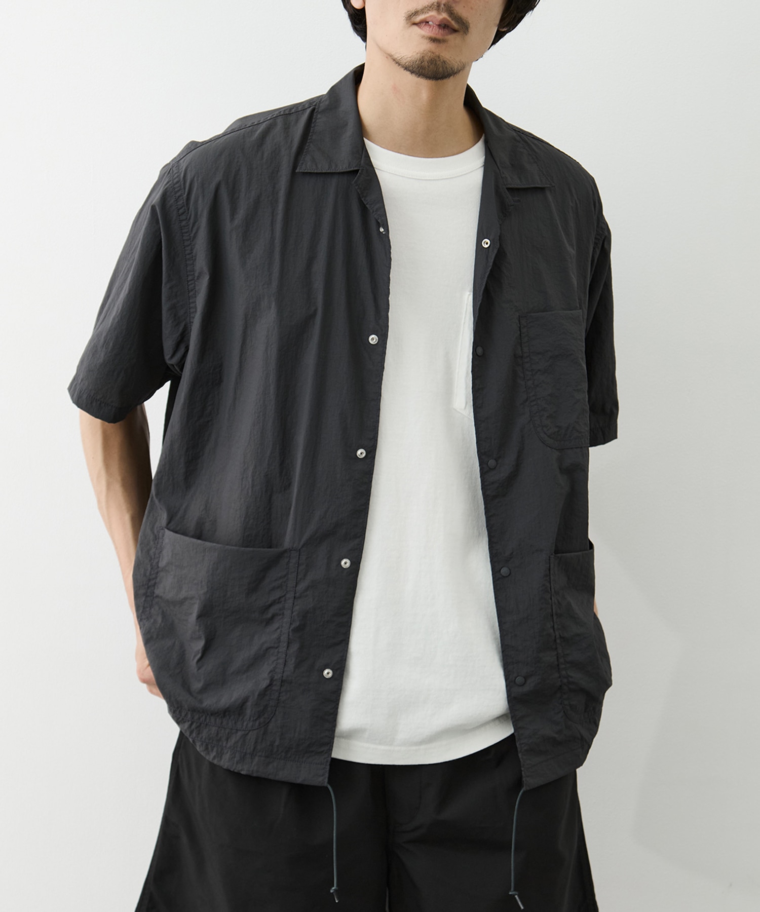 Nylon Taffeta Field S/S Shirt THE NORTH FACE Purple Label