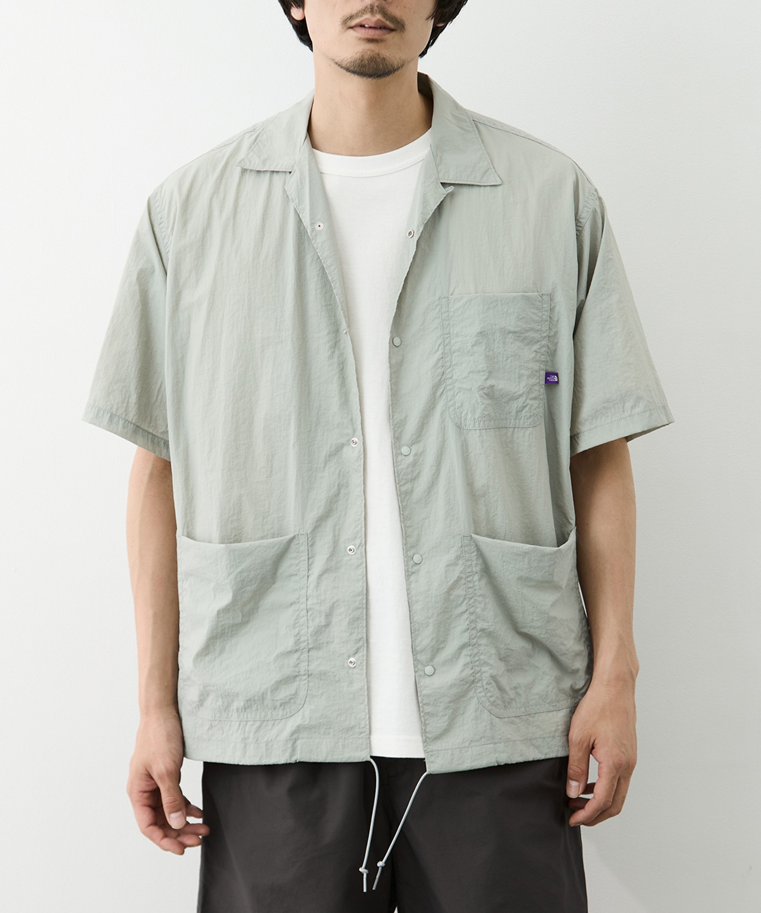 Nylon Taffeta Field S/S Shirt THE NORTH FACE Purple Label
