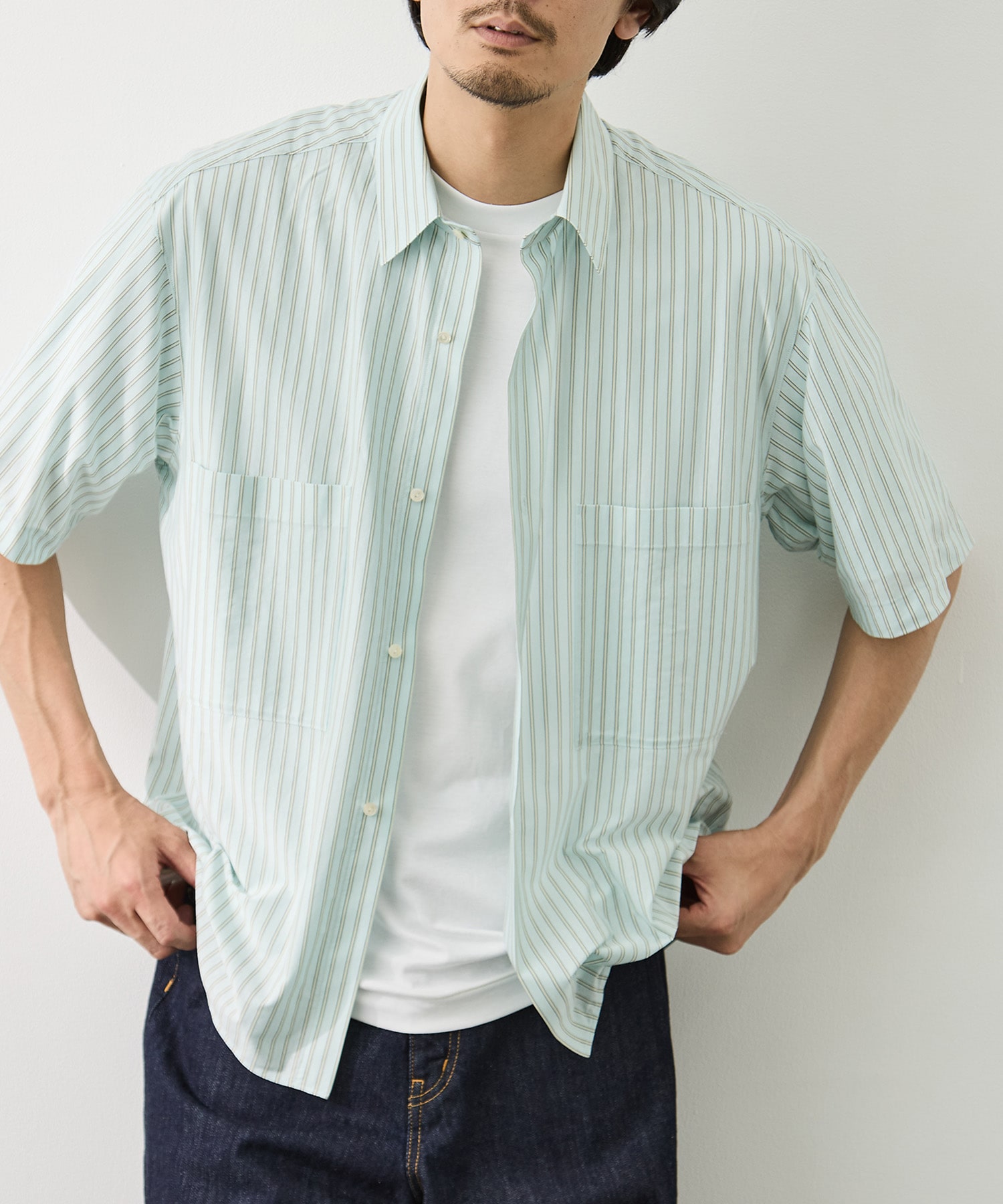 Double Pocket Half Sleeve Shirt GOOD PEOPLE GOOD STITCHING GOOD PRODUCT