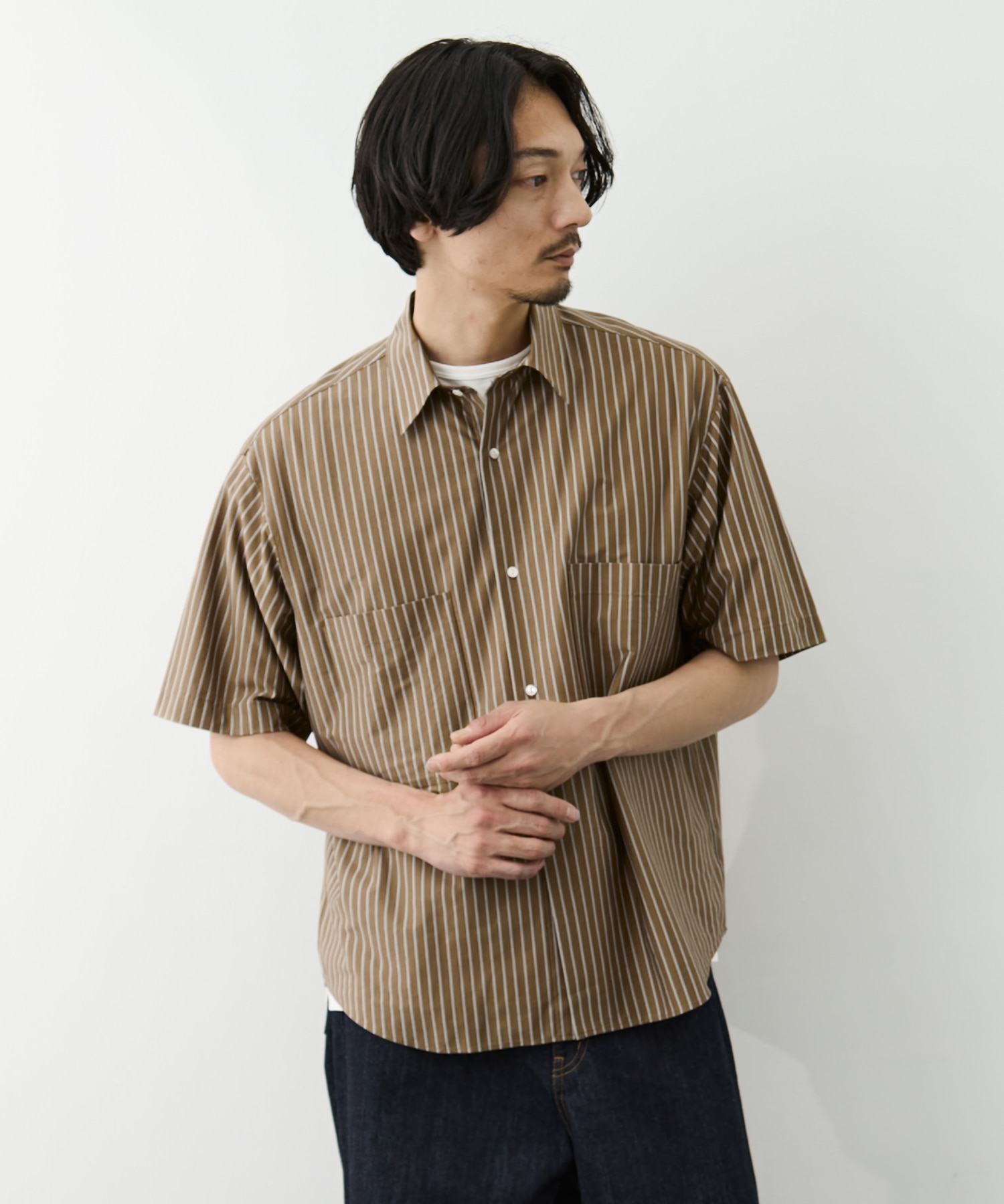 Double Pocket Half Sleeve Shirt GOOD PEOPLE GOOD STITCHING GOOD PRODUCT