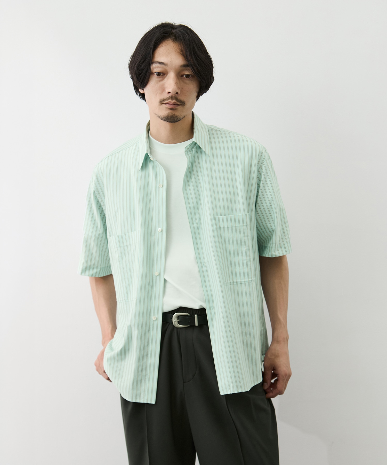 Double Pocket Half Sleeve Shirt GOOD PEOPLE GOOD STITCHING GOOD PRODUCT