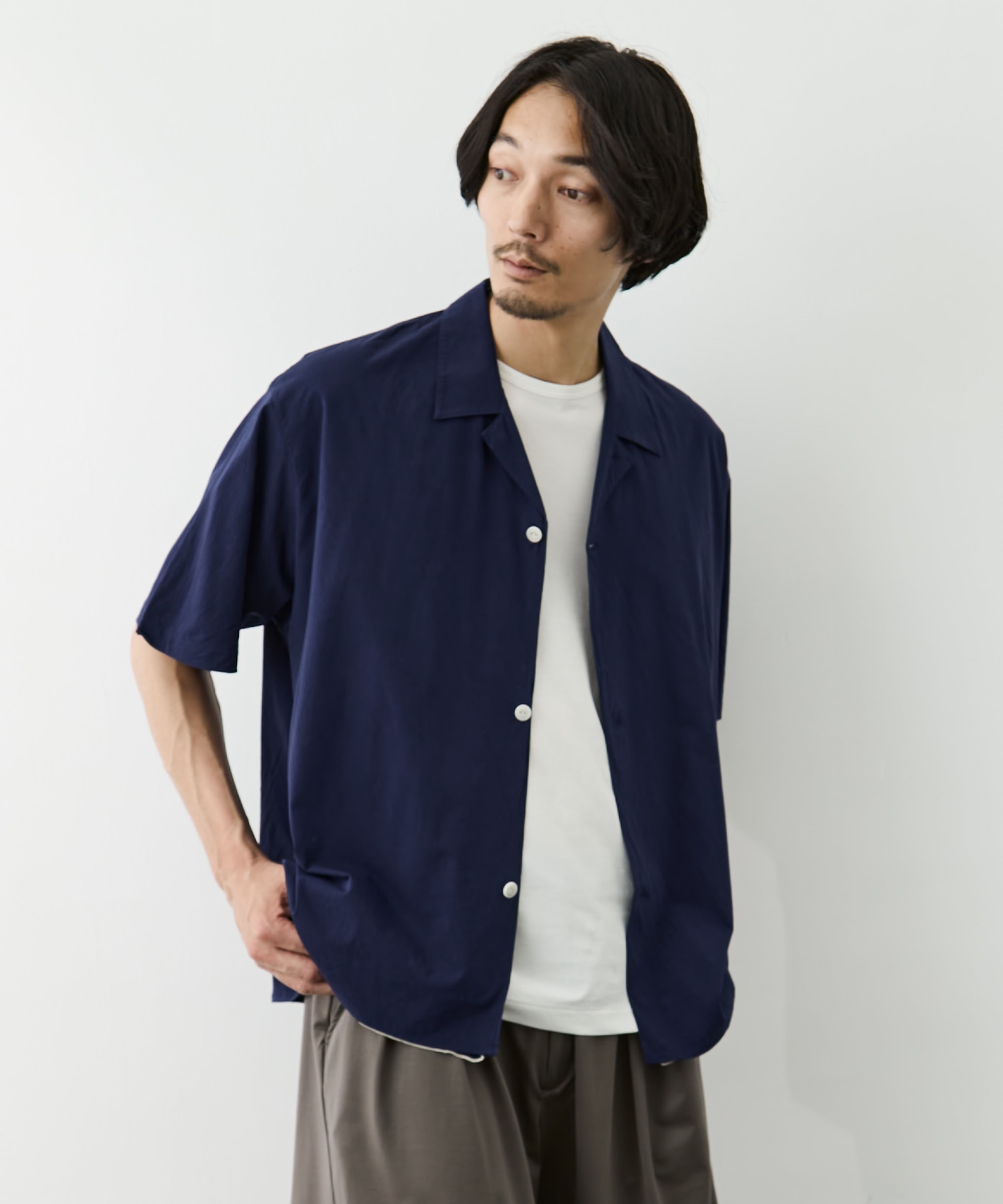 Double Front Half Sleeve Shirt GOOD PEOPLE GOOD STITCHING GOOD PRODUCT