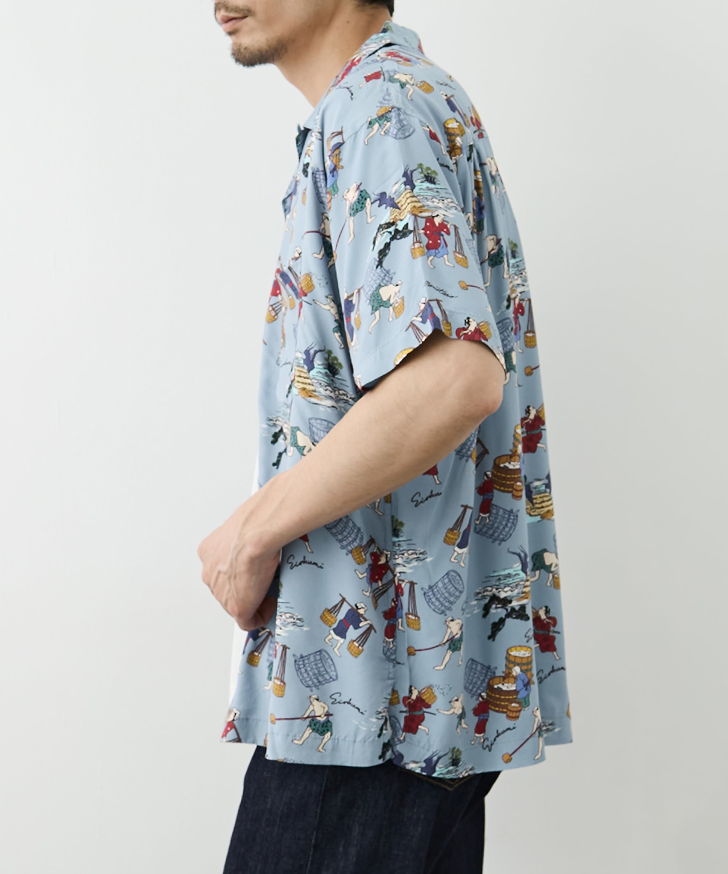 RAYON S/S SHIRT MOMOTARO JEANS