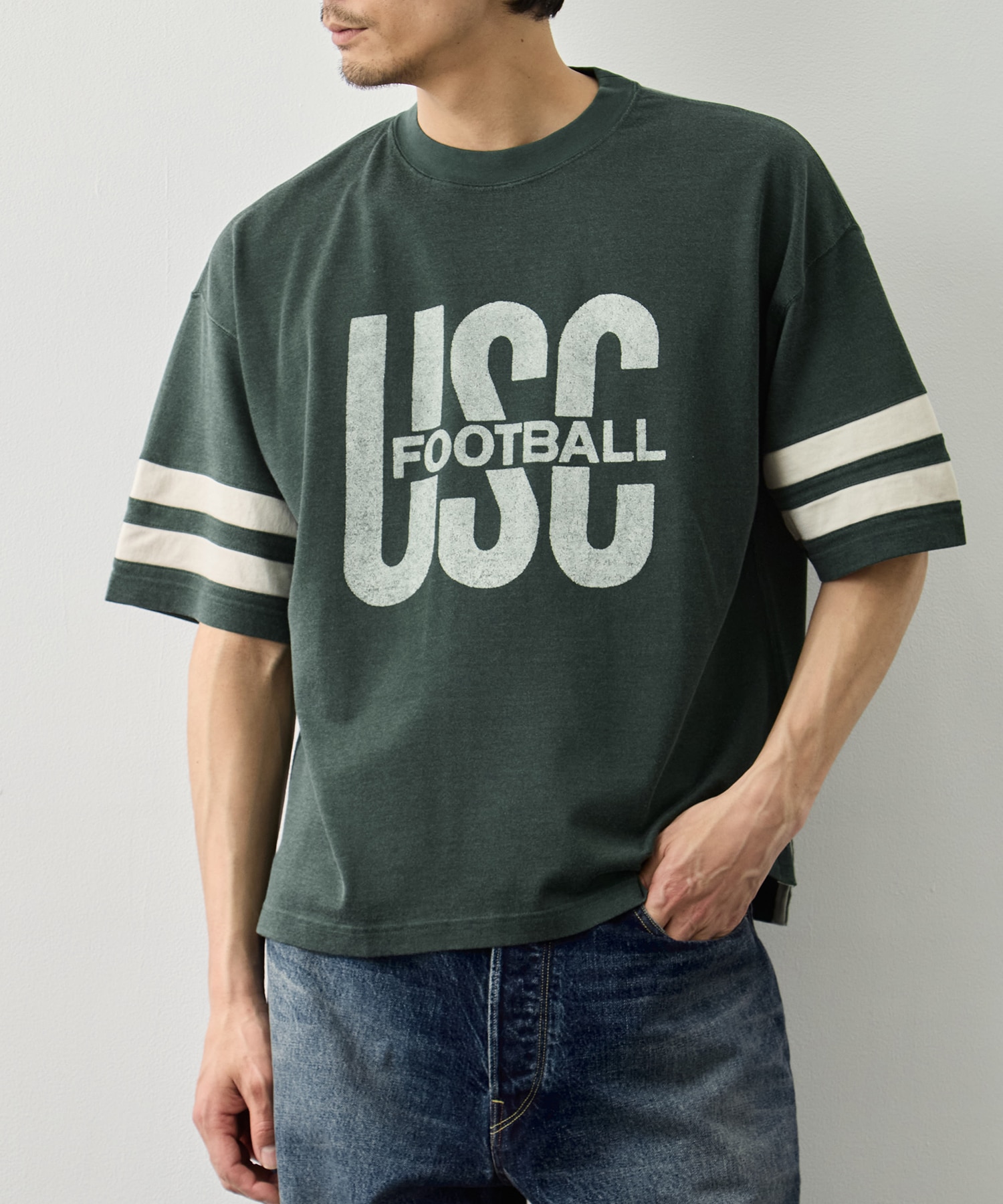 R/C天竺フットボールT(USC) REMI RELIEF