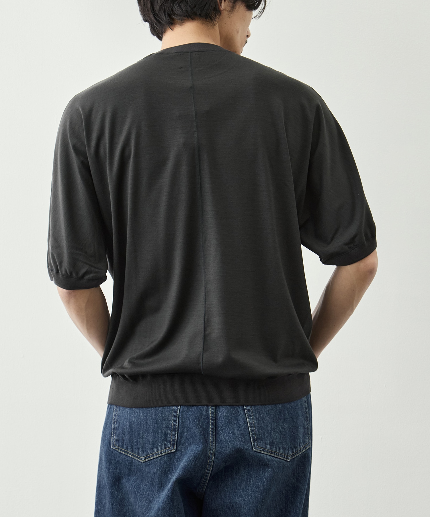 Knit Crew Neck Half Sleeve Pull Over GOOD PEOPLE GOOD STITCHING GOOD PRODUCT