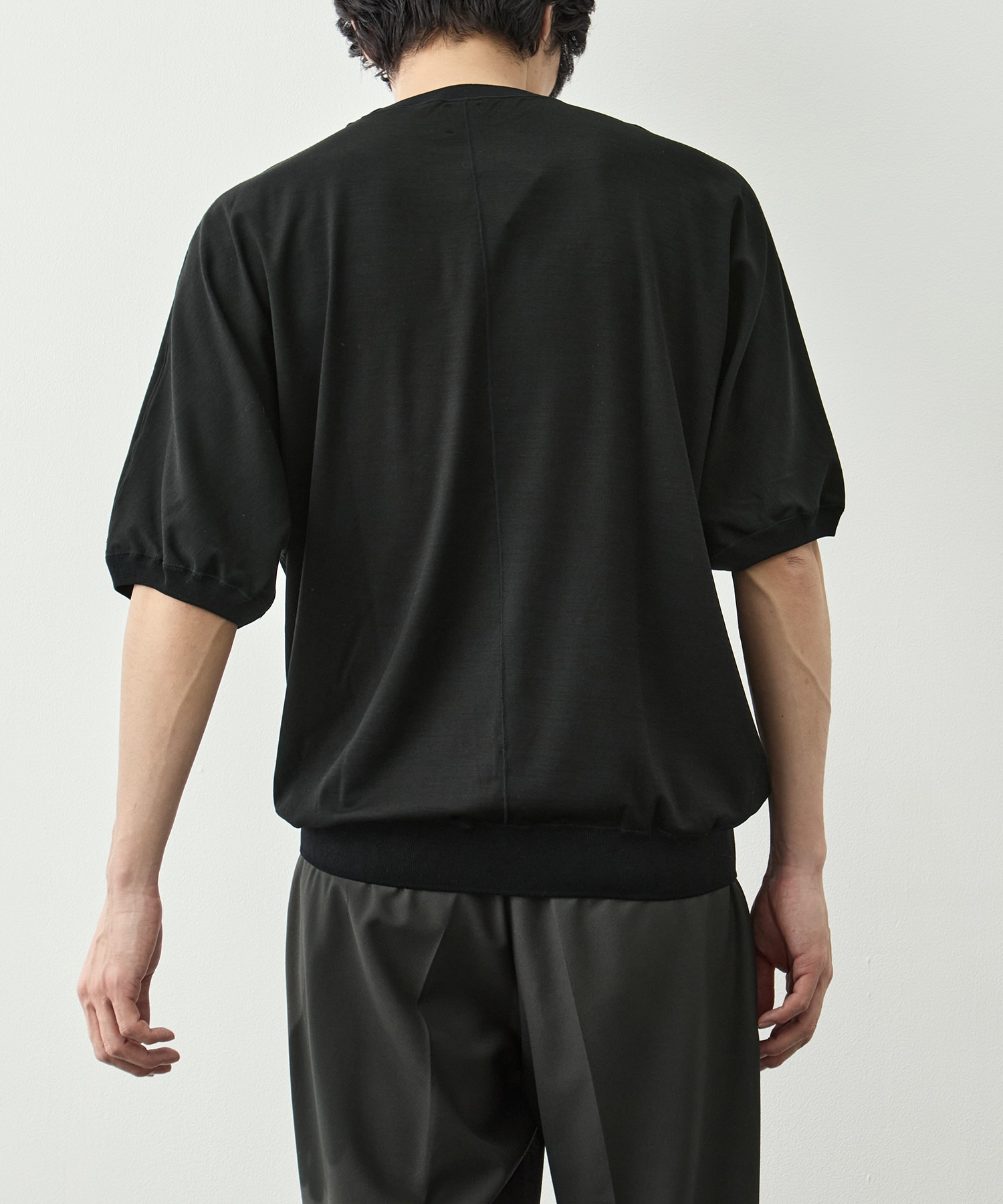 Knit Crew Neck Half Sleeve Pull Over GOOD PEOPLE GOOD STITCHING GOOD PRODUCT