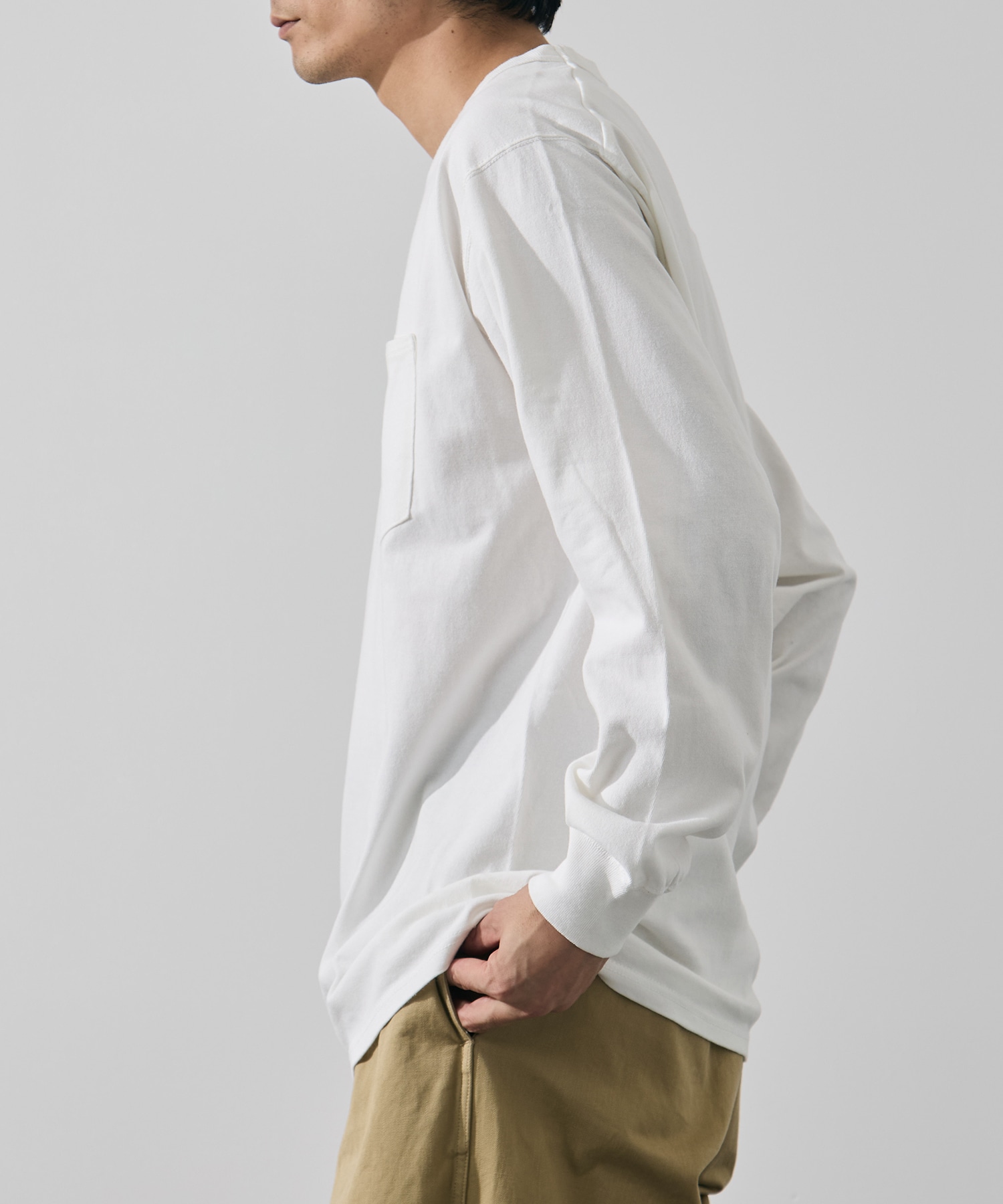 8oz Field Long Sleeve Pocket Tee THE NORTH FACE Purple Label