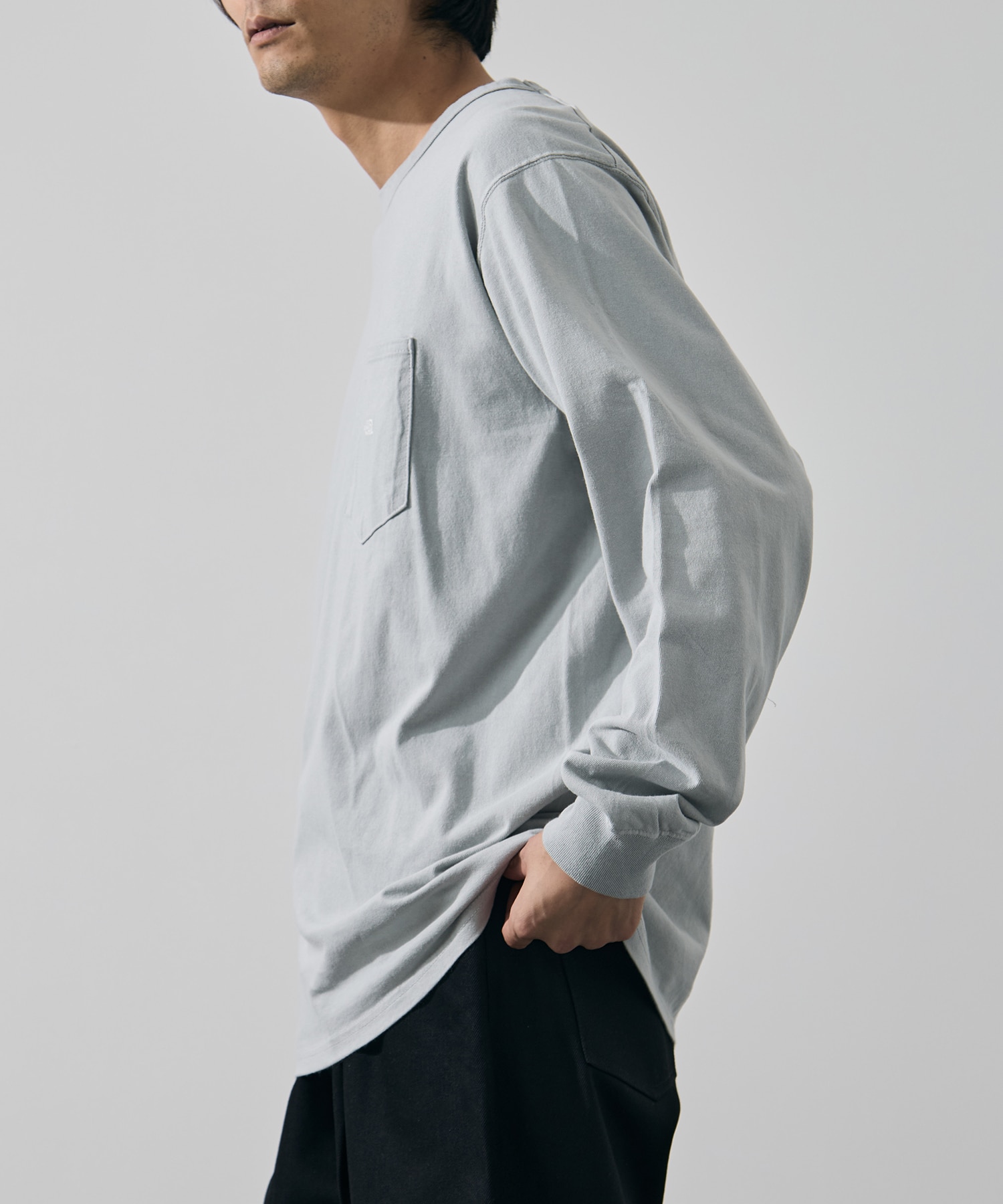 8oz Field Long Sleeve Pocket Tee THE NORTH FACE Purple Label