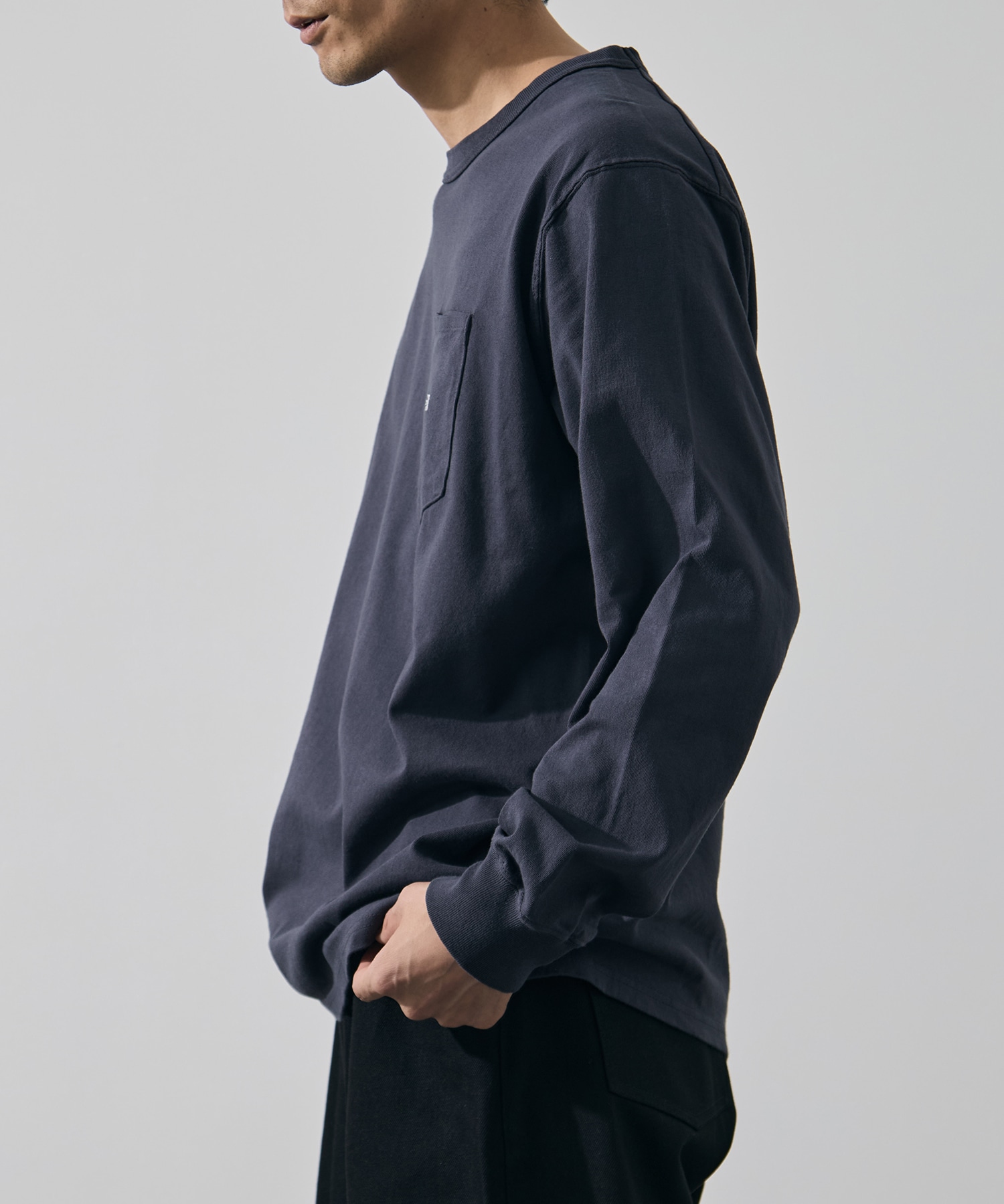 8oz Field Long Sleeve Pocket Tee THE NORTH FACE Purple Label