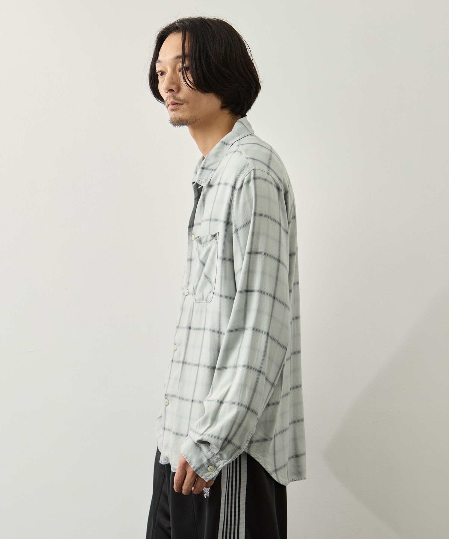 レーヨンツイルチェックシャツ REMI RELIEF