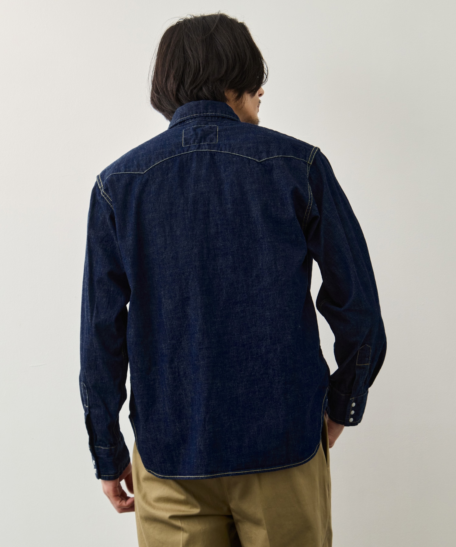 OW 8.5oz DENIM WESTERNSHIRT(ノコギリ型フラップ) REMI RELIEF