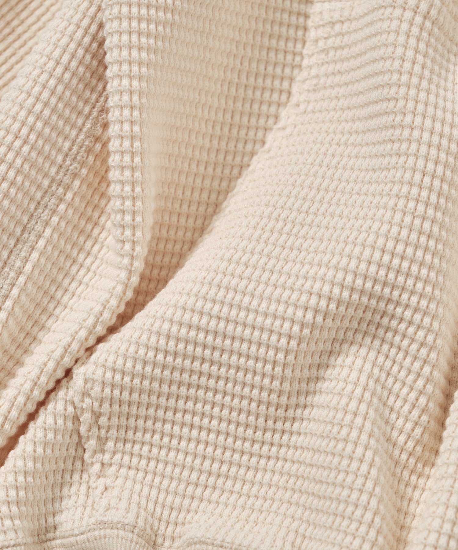 WAFFLE SWEAT HOODED ZIP MASSES