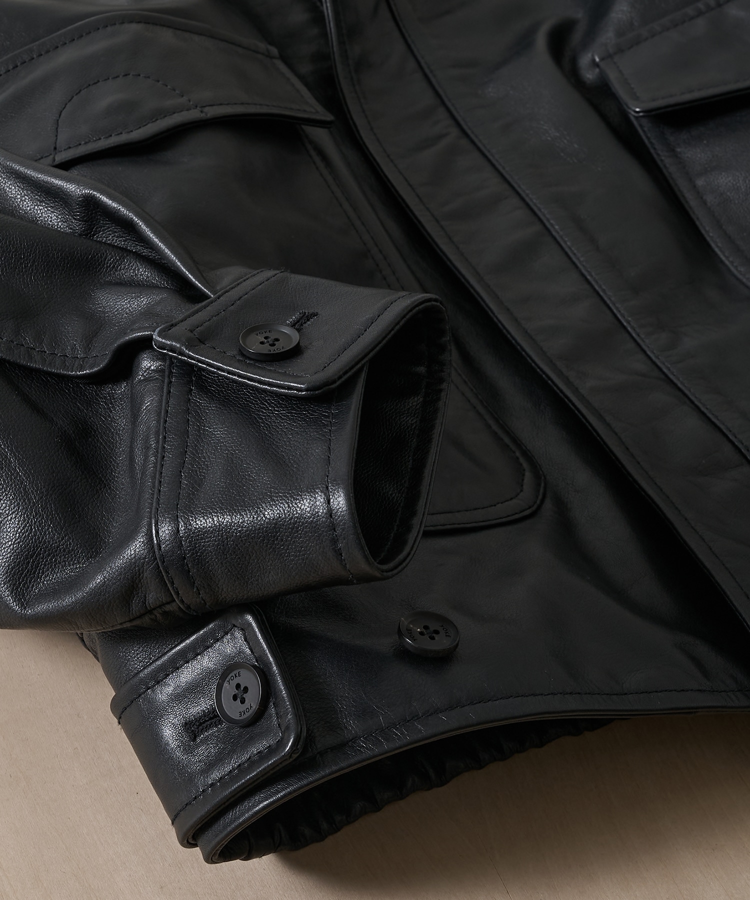 別注 Leather Flight Jacket YOKE