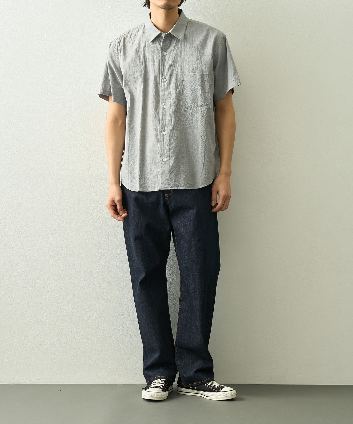 ボタンシャツワイド　S/S YAECA