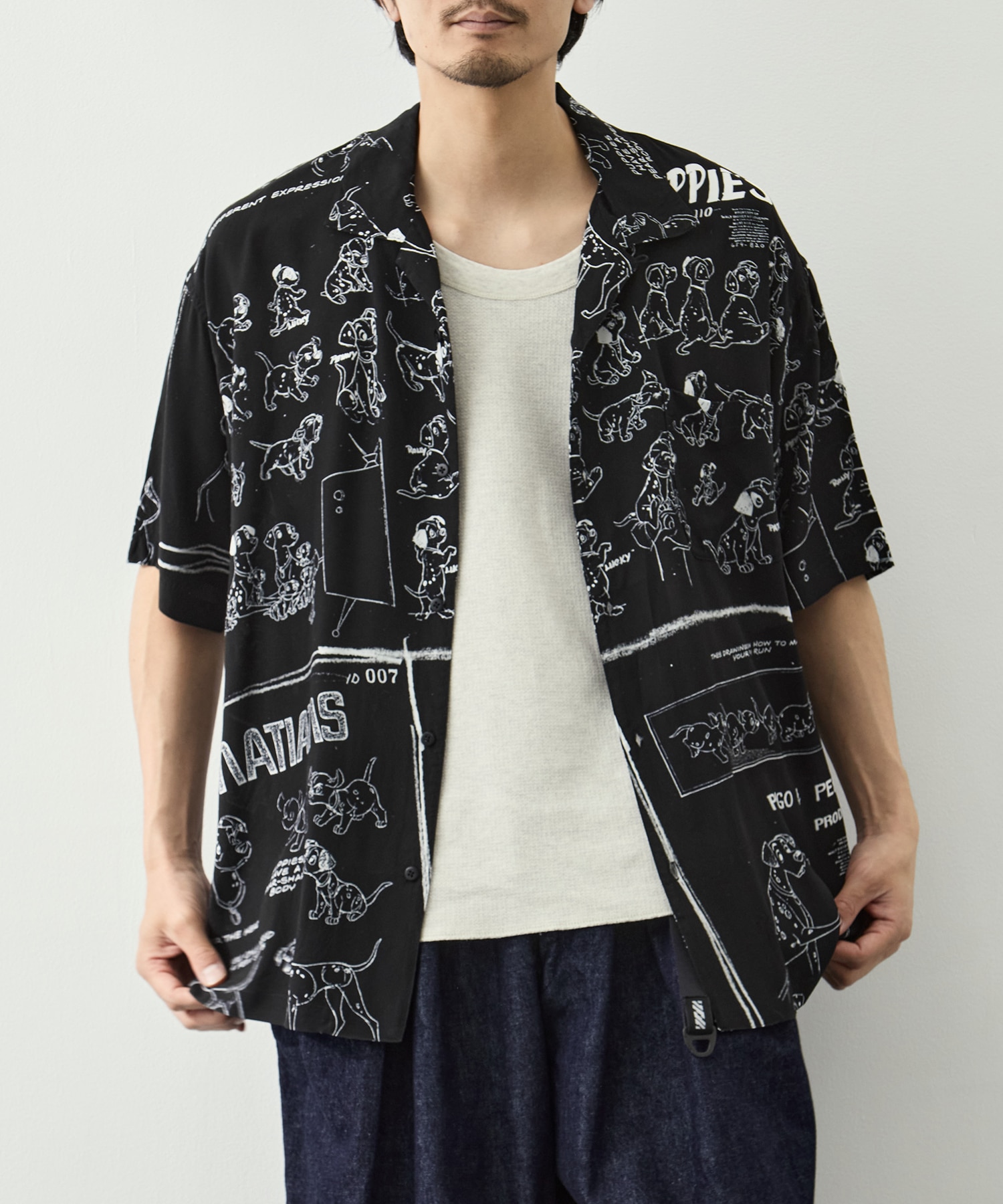 DP-024-3966-0010/BK/DSNY M_ALOHA SHIRT/101 DLM PORTER CLASSIC