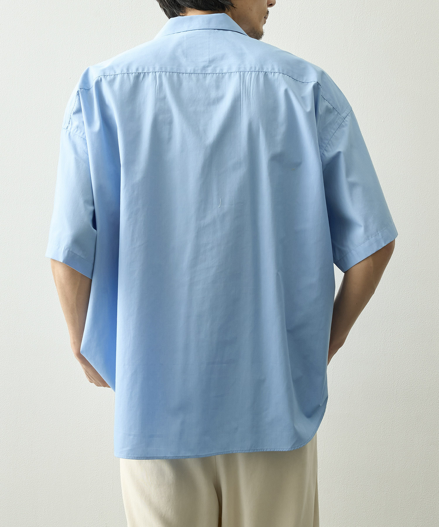 P/C OPEN COLLAR SS SHIRT S.F.C