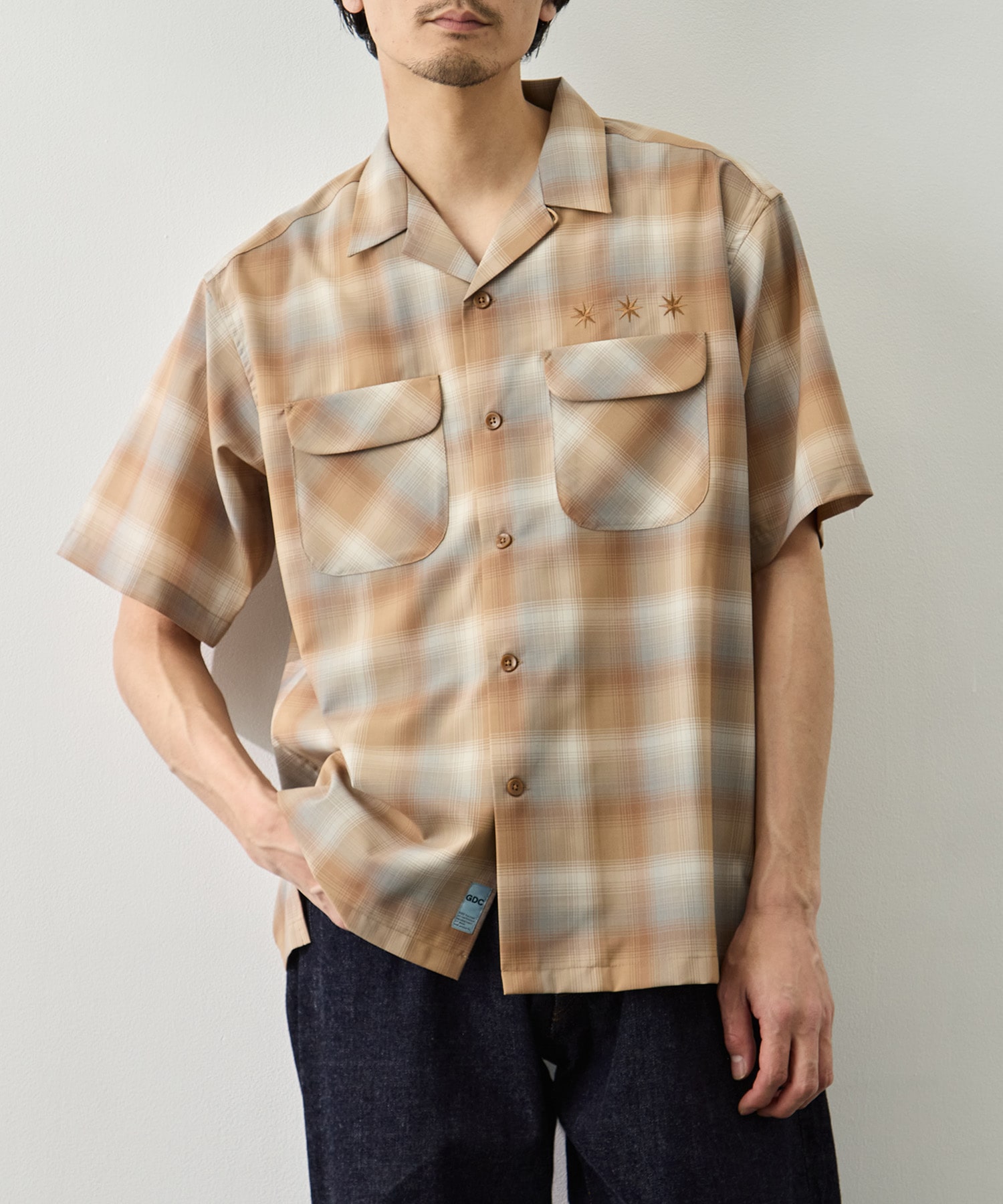 【PENDLETON×GDC】Open Collar Shirt S／S GDC