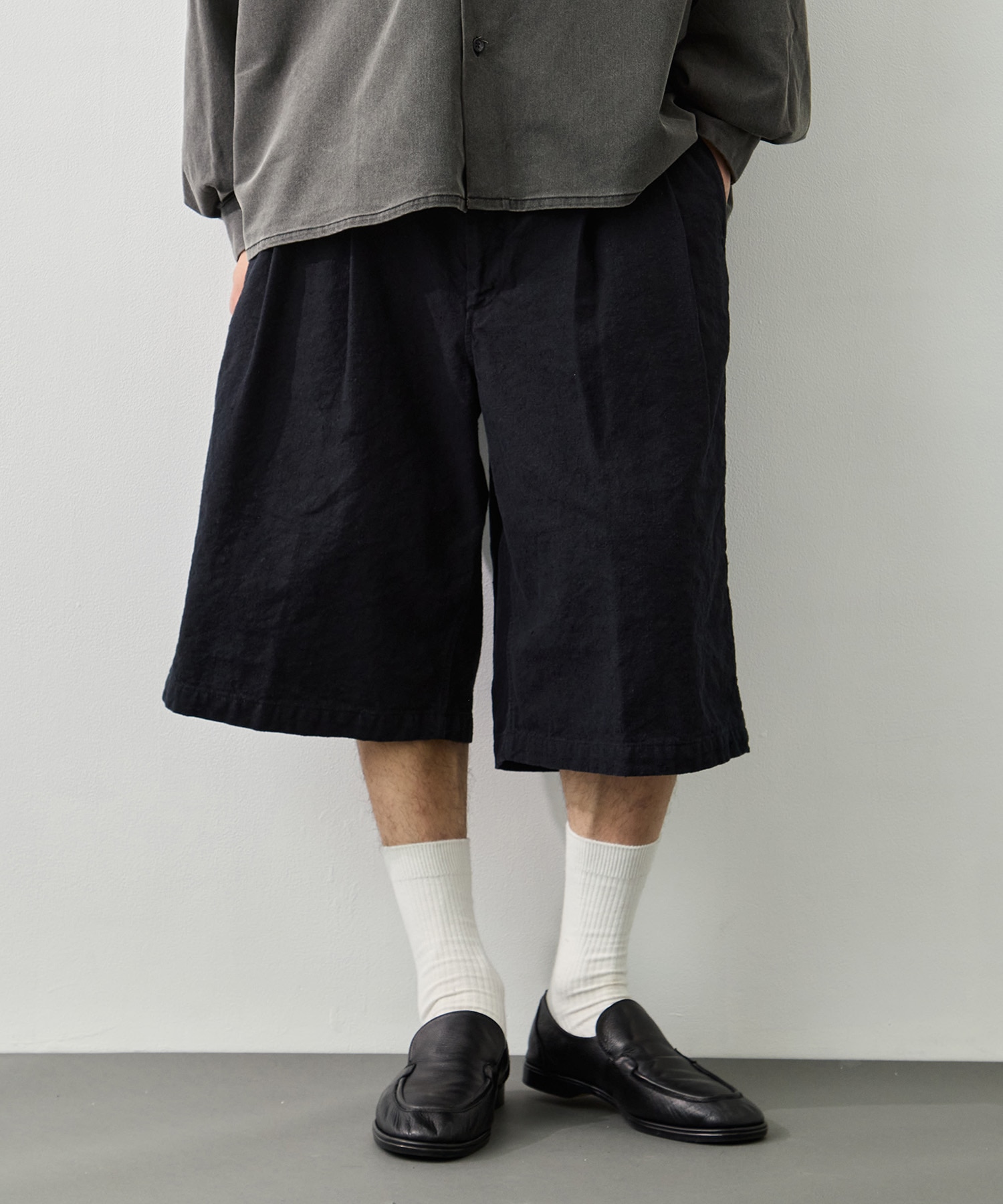 C/Li Canvas 2 Tuck Short Trousers COOTIE PRODUCTIONS