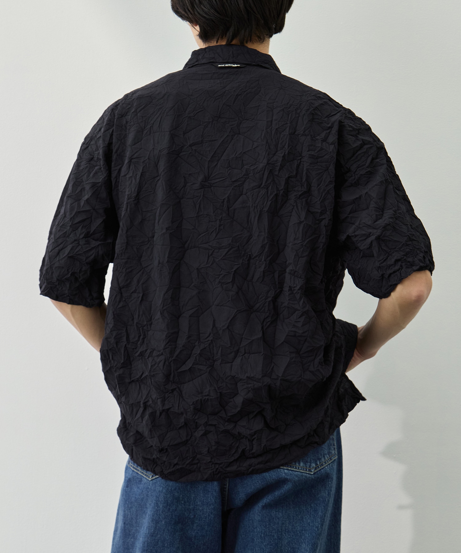 washer pleated open SS shirt and wander