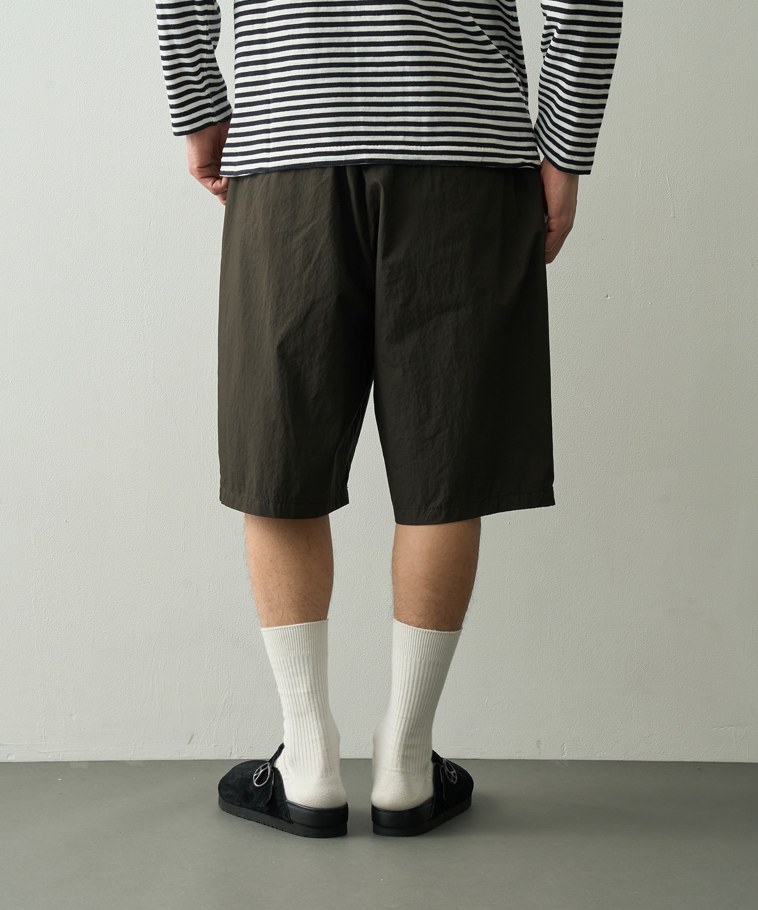 PC-035-3943-0020/BROWN/POPLIN EASY SHORTS PORTER CLASSIC