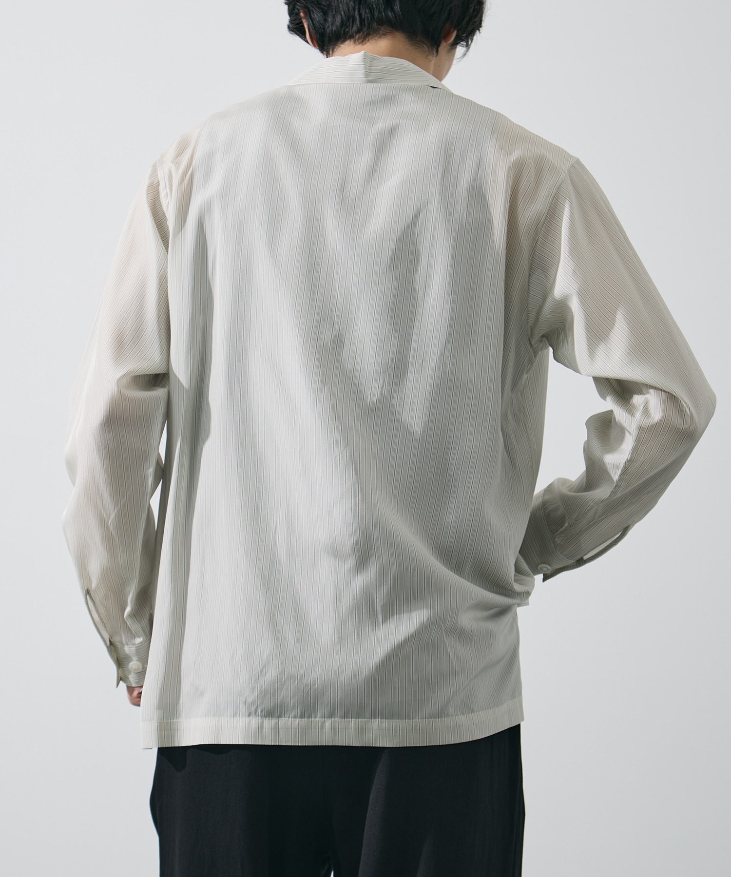 ACETATE CUPRO STRIPE PJ SHIRT YLEVE