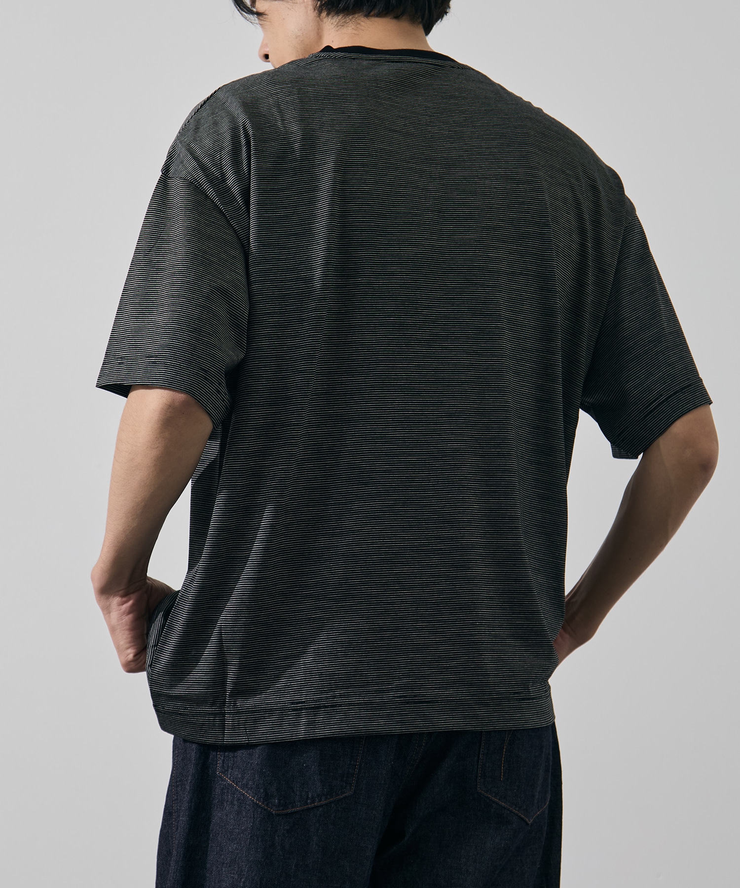32G Wool Stripe SS Tee KANEMASA PHIL.