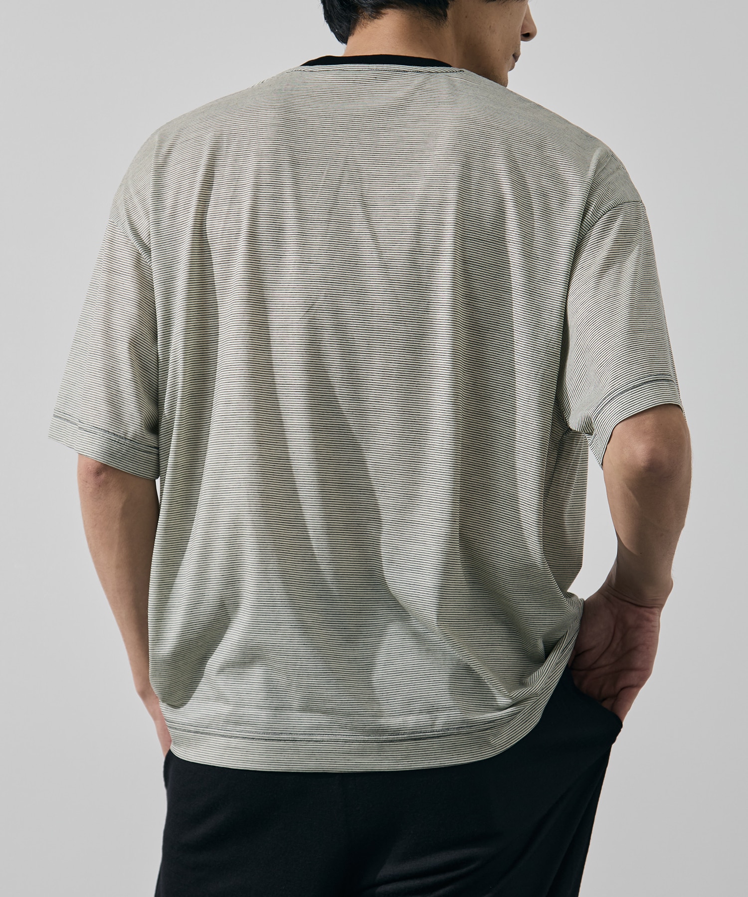 32G Wool Stripe SS Tee KANEMASA PHIL.