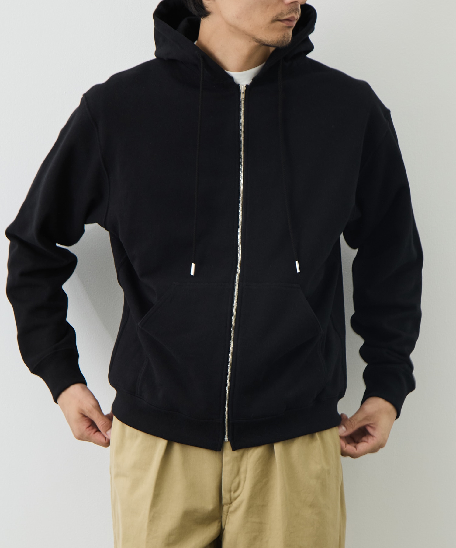 COTTON ZIP UP HOODIE FUJI