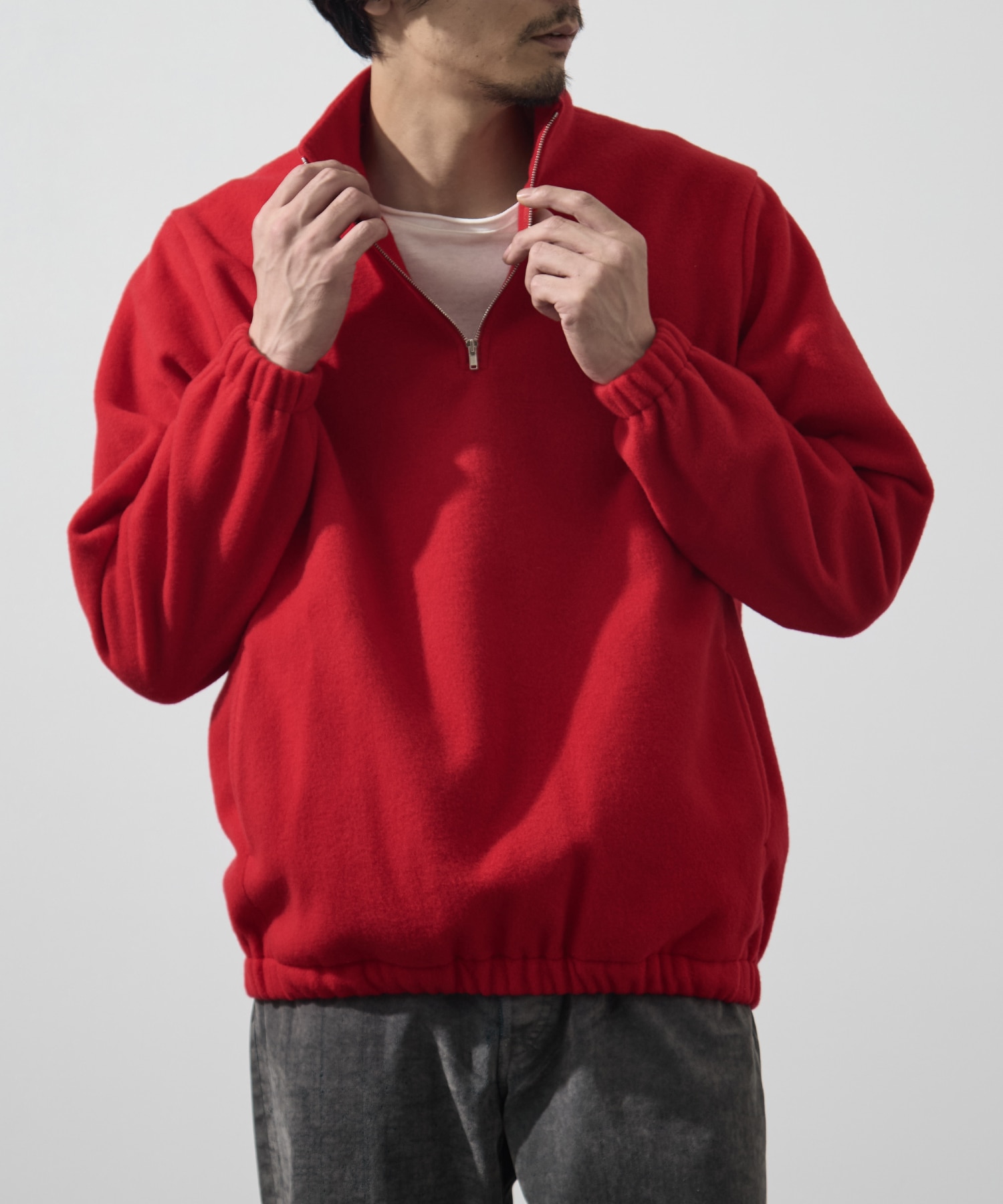 BRUSHED WOOL PULLOVER FUJI