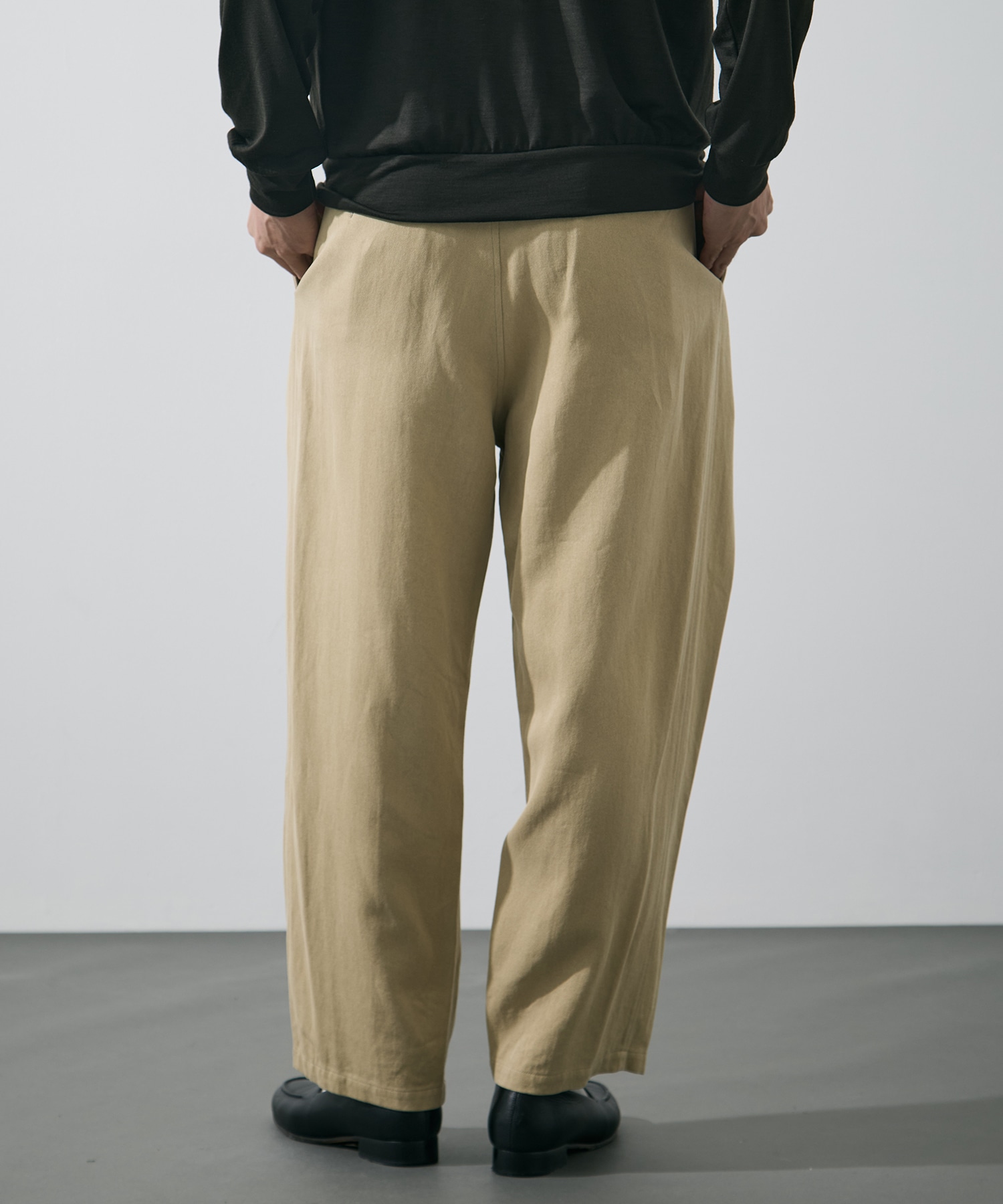 WASHI PAPER TWILL TROUSERS YLEVE