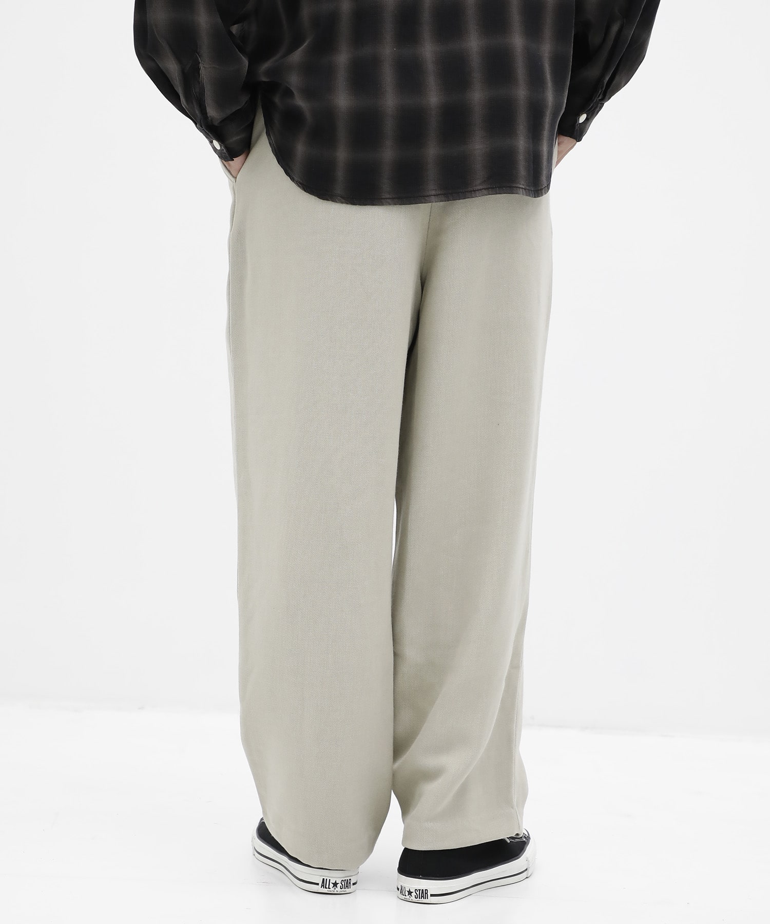 wide tapered slacks concause