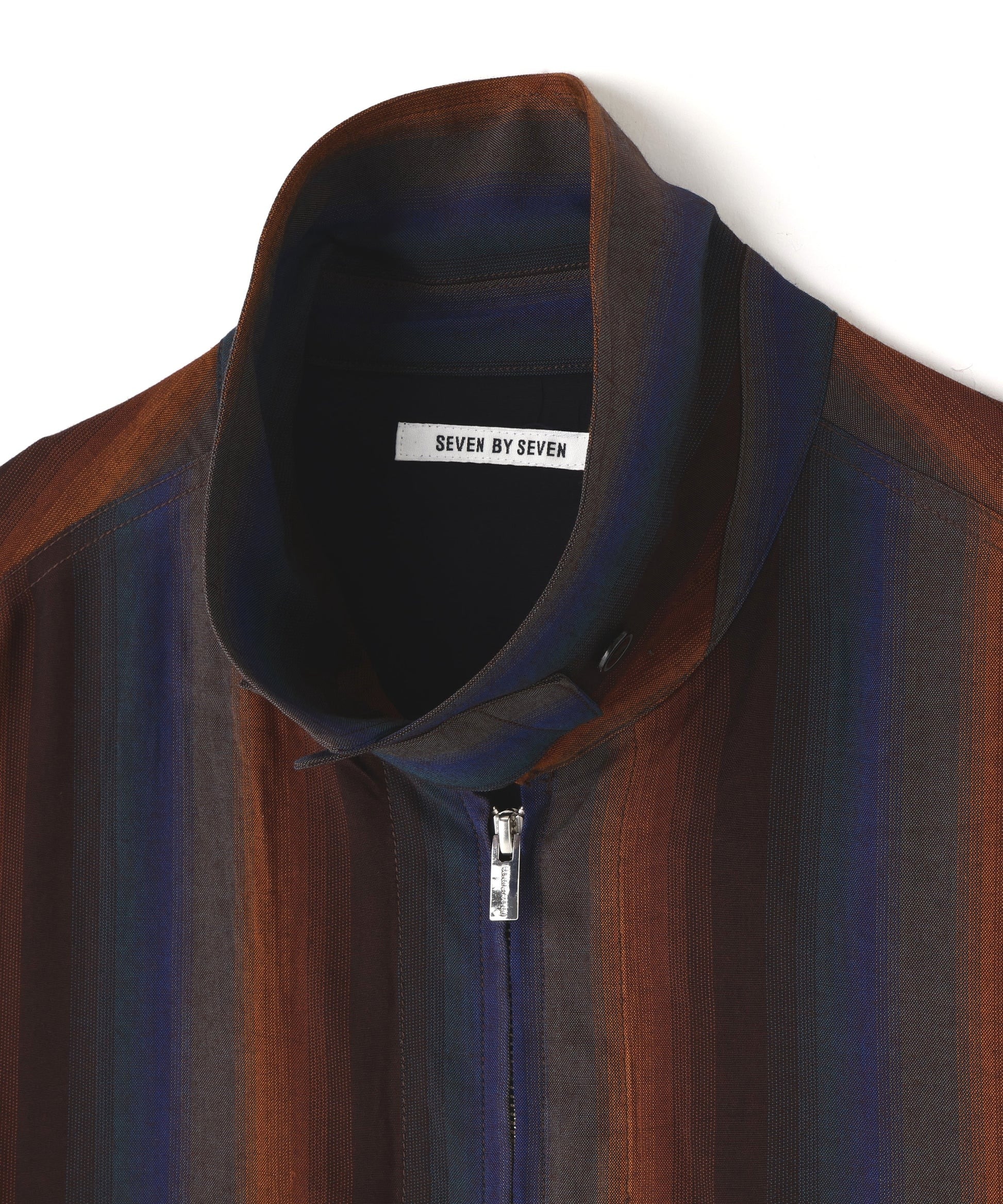 DRIZZLER JACKET -Wool Rayon Gradetion stripe- SEVEN BY SEVEN