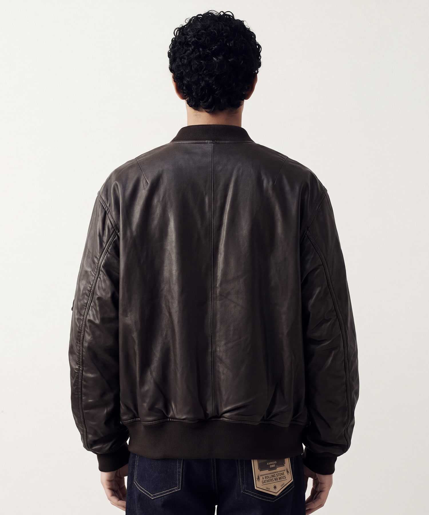 別注 MA-1 LEATHER BLOUSON -Sheep Leather- SEVEN BY SEVEN