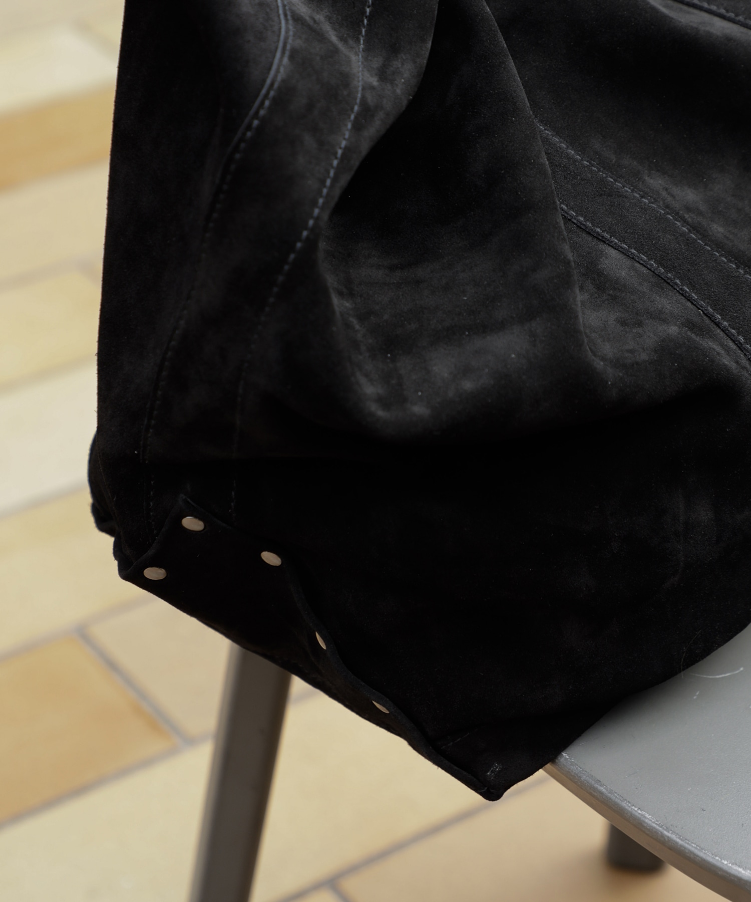 LEATHER TOTE BAG -Cow split leather- SEVEN BY SEVEN