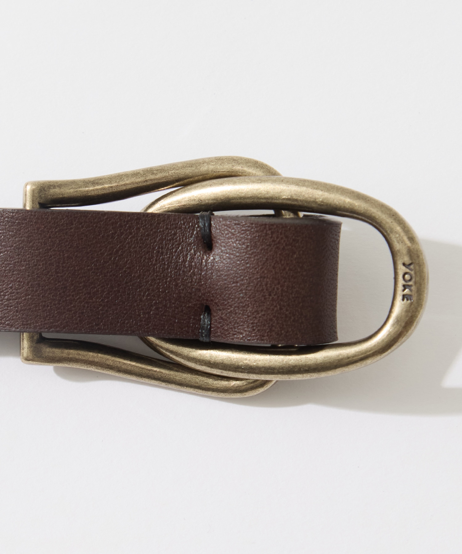 Double Buckel Leather Belt YOKE
