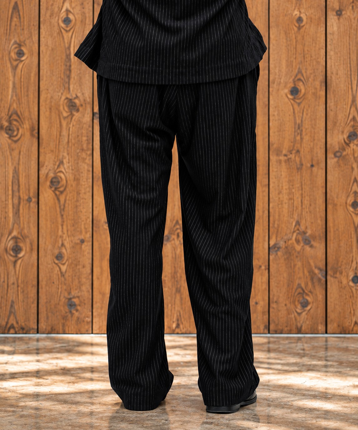 36G Wool Fulling Stripe Pants KANEMASA PHIL.