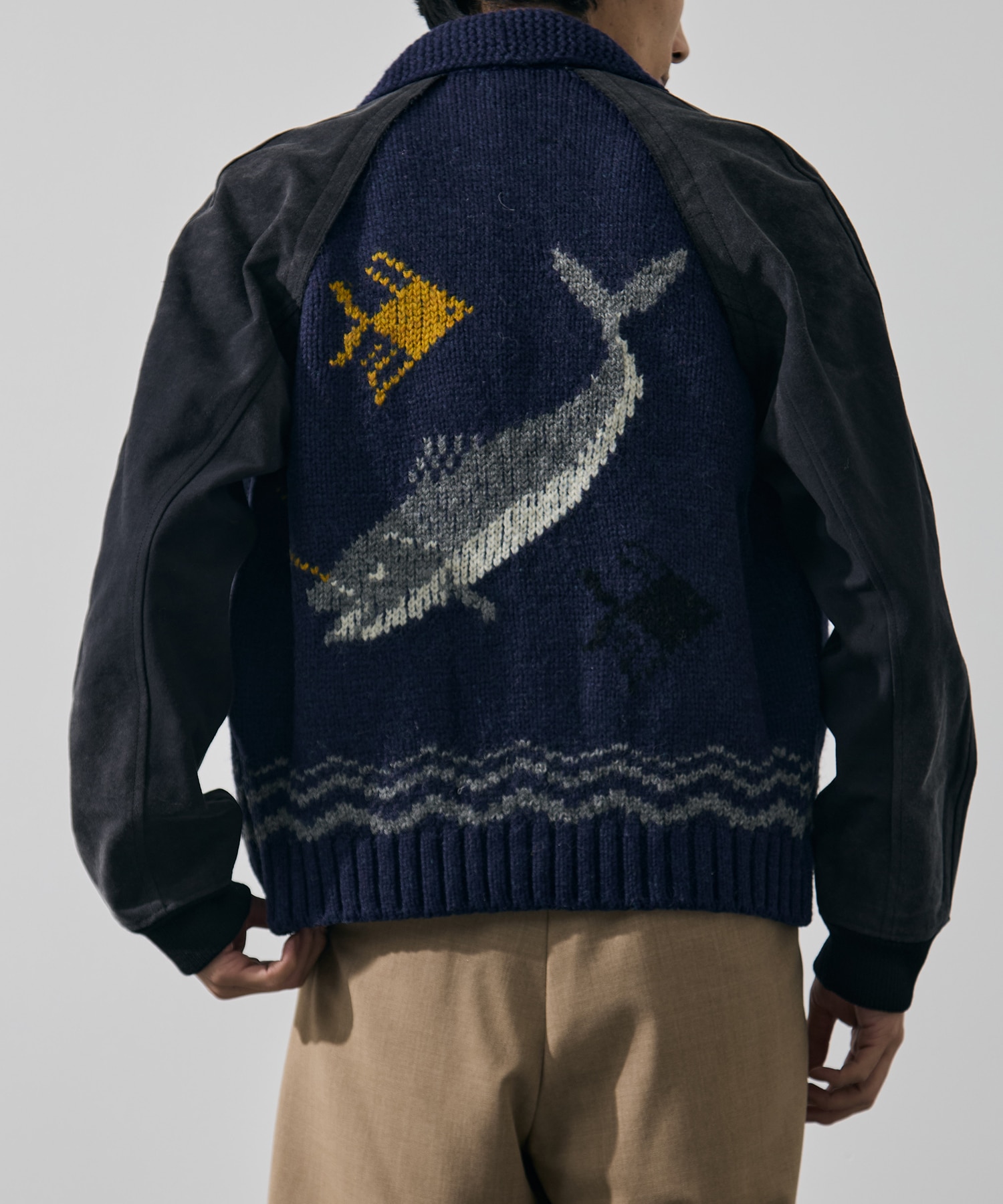 Combination cowichan sweater KHOKI
