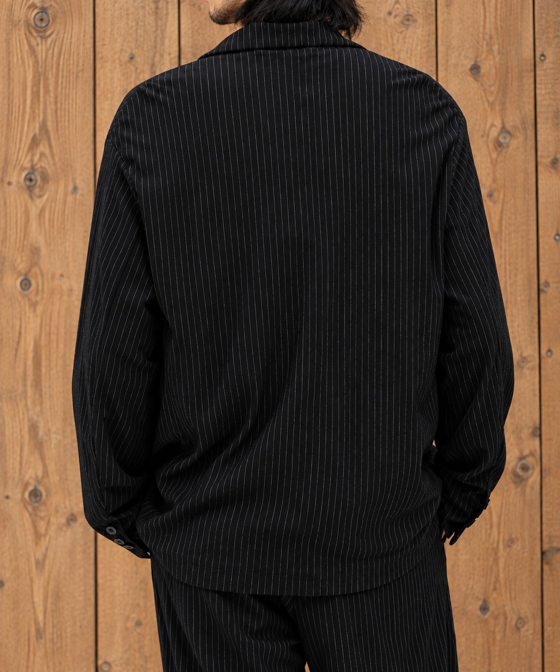 別注 36G Wool Fulling Stripe 2B Jacket KANEMASA PHIL.