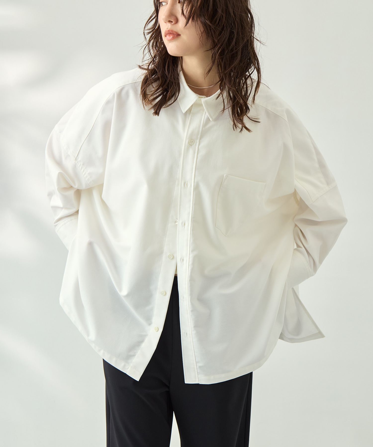 スーピマブレンドrelaxシャツ KEY TIMEZ