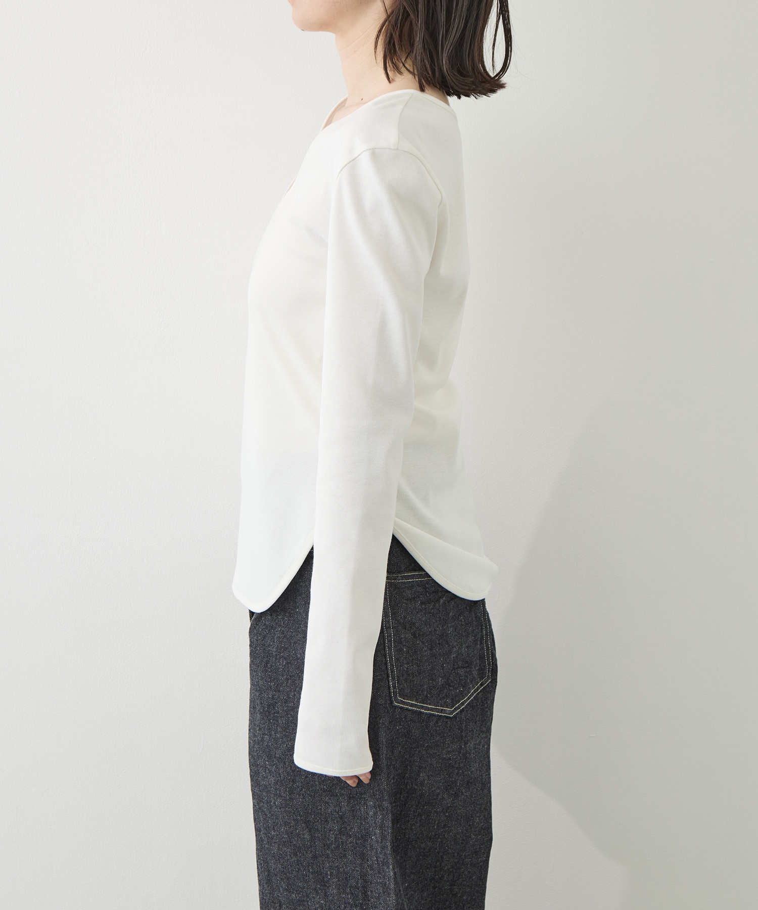 Sanfokin Cotton 2way L/S T-shirt WRAPINKNOT