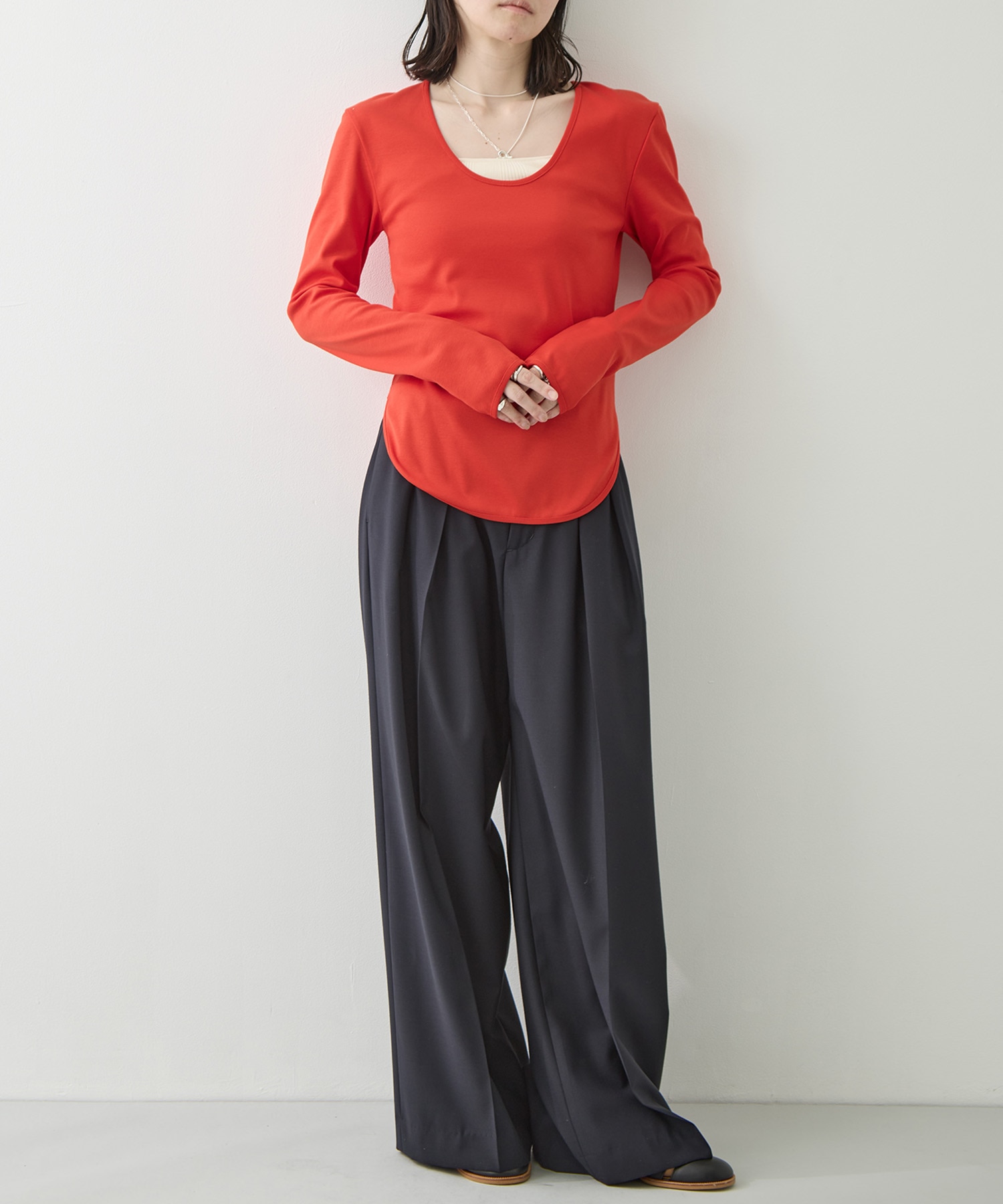 Sanfokin Cotton 2way L/S T-shirt WRAPINKNOT