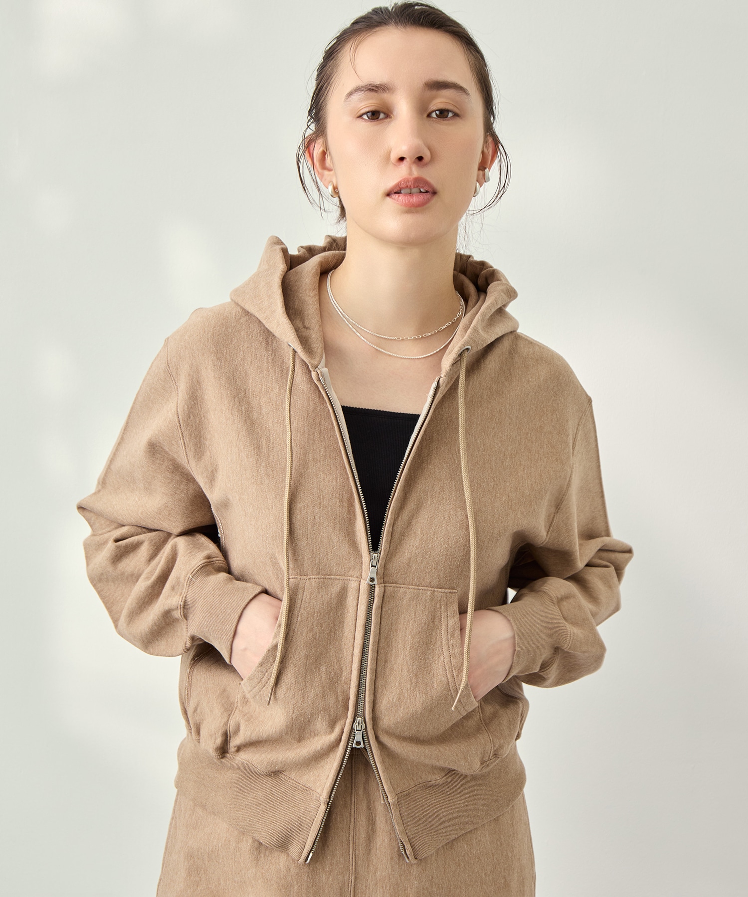 Thin-Sweat Hoodie Zip blurhmsROOTSTOCK