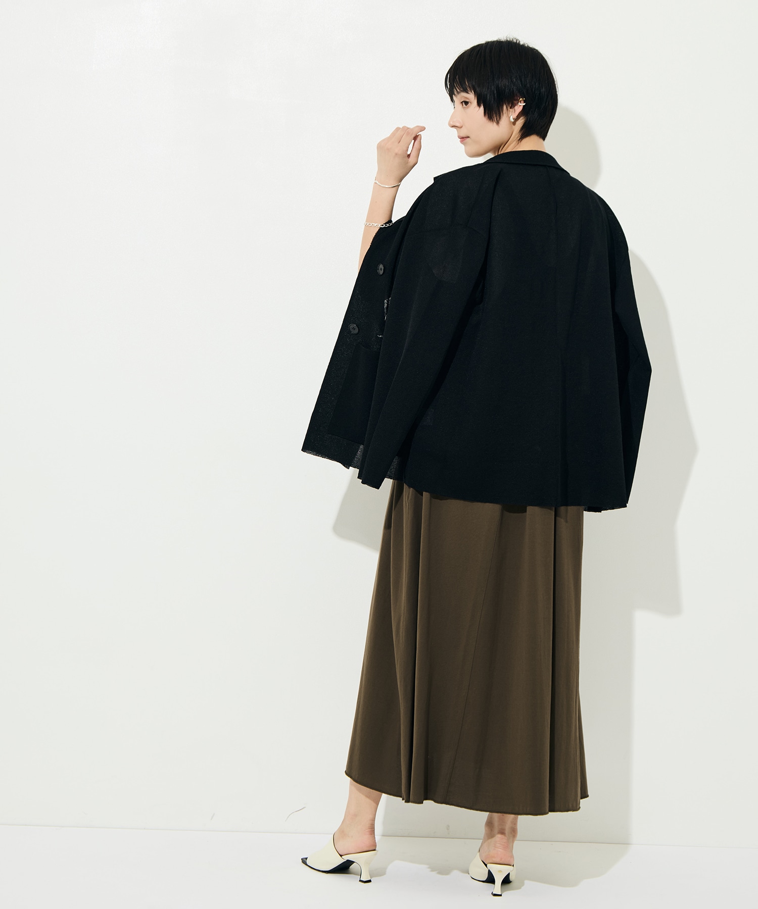 Dry Sheer Milano Knit Jacket WRAPINKNOT
