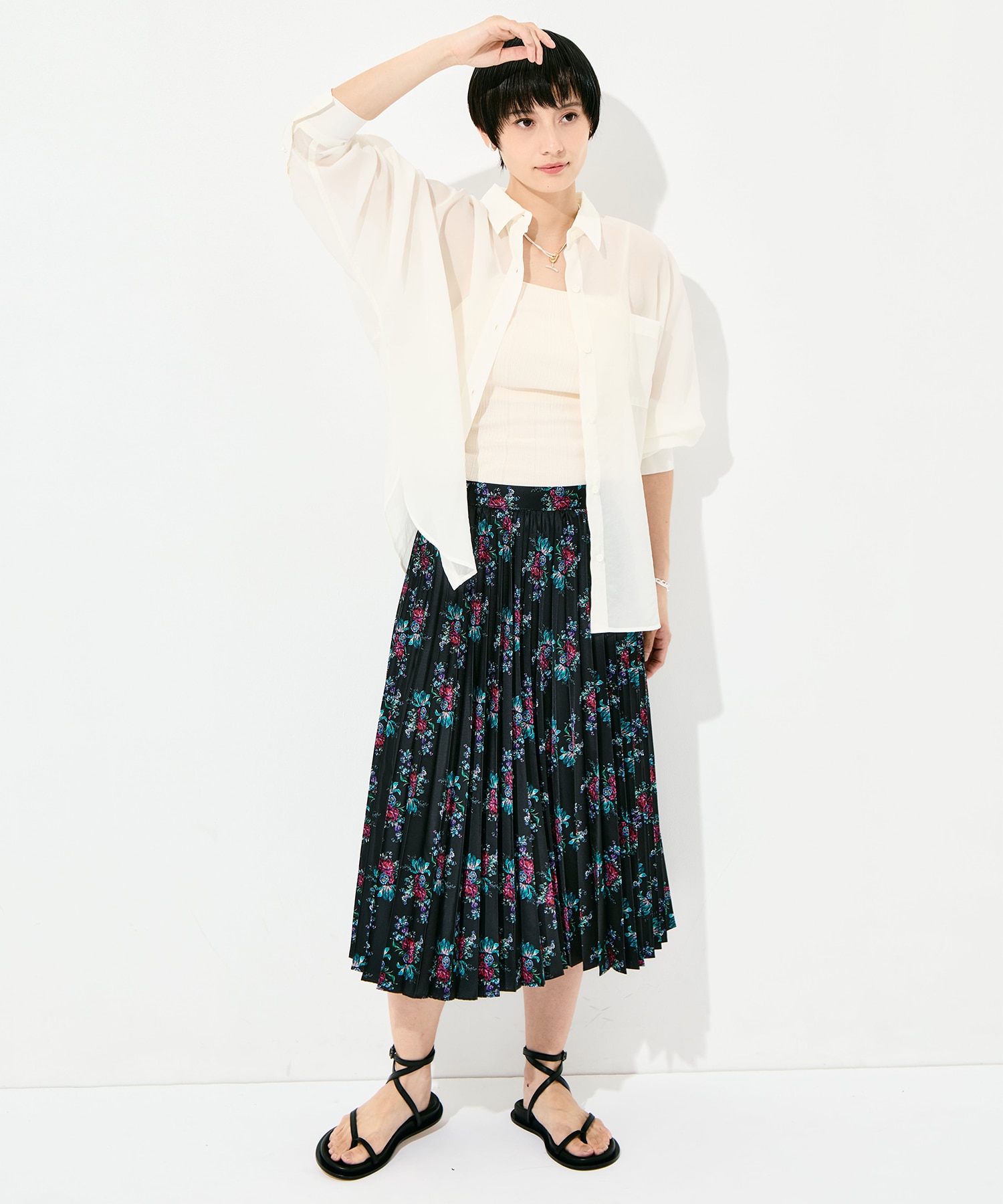 flower pleats SK FUMIE=TANAKA