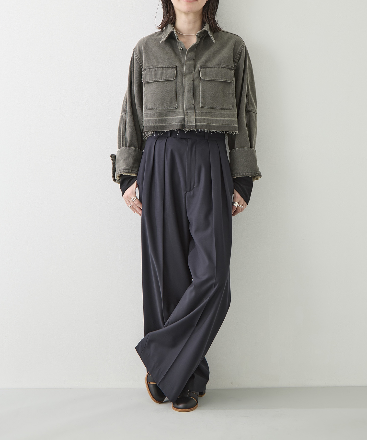 WASHED TULIP SHIRT JACKET BELPER