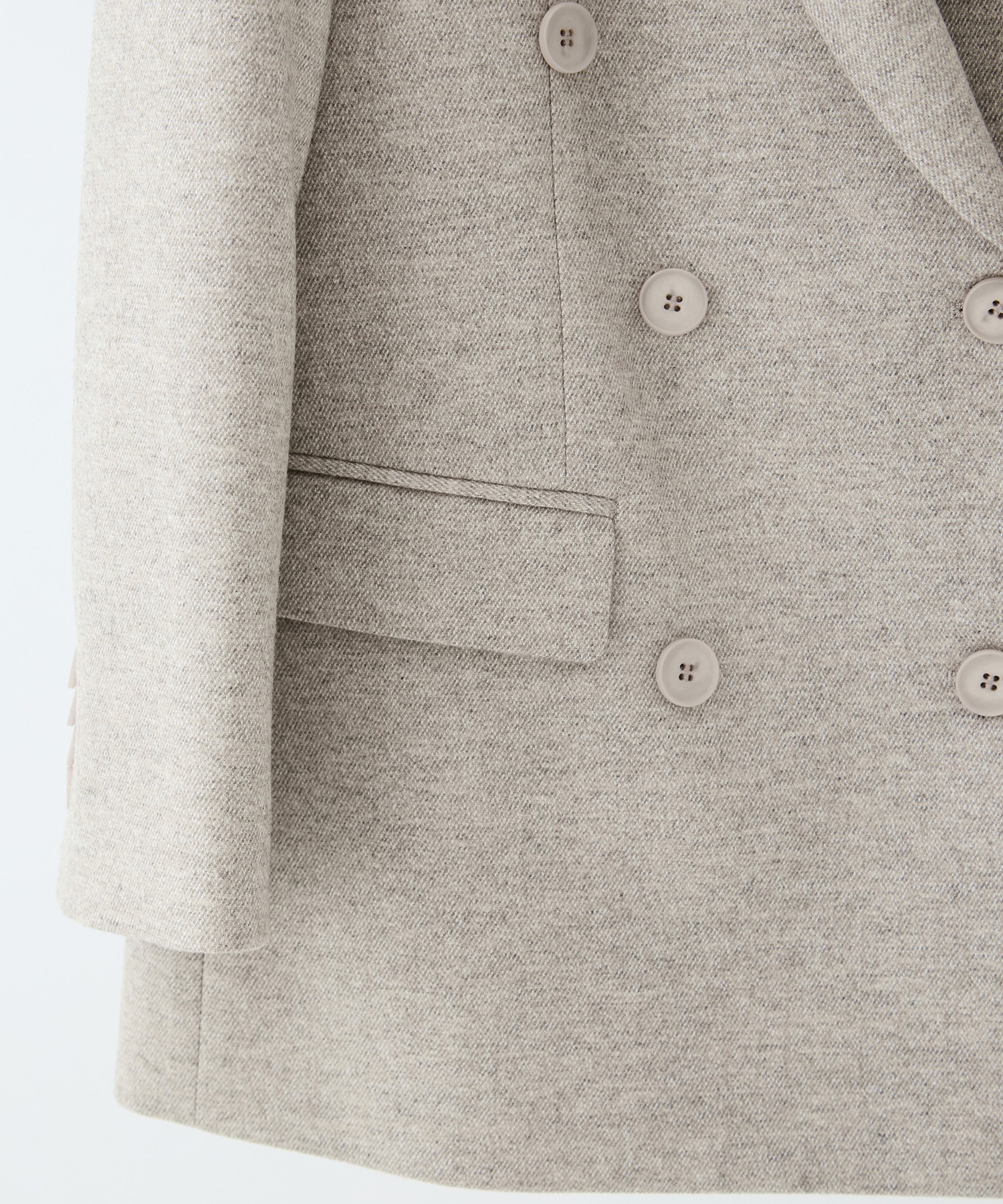 ミックスウールツイードダブルジャケット KEY TIMEZ