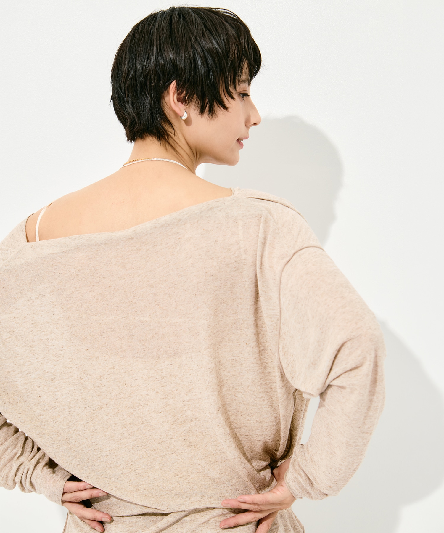 Draped Long Sleeve Pull Over GOOD PEOPLE GOOD STITCHING GOOD PRODUCT