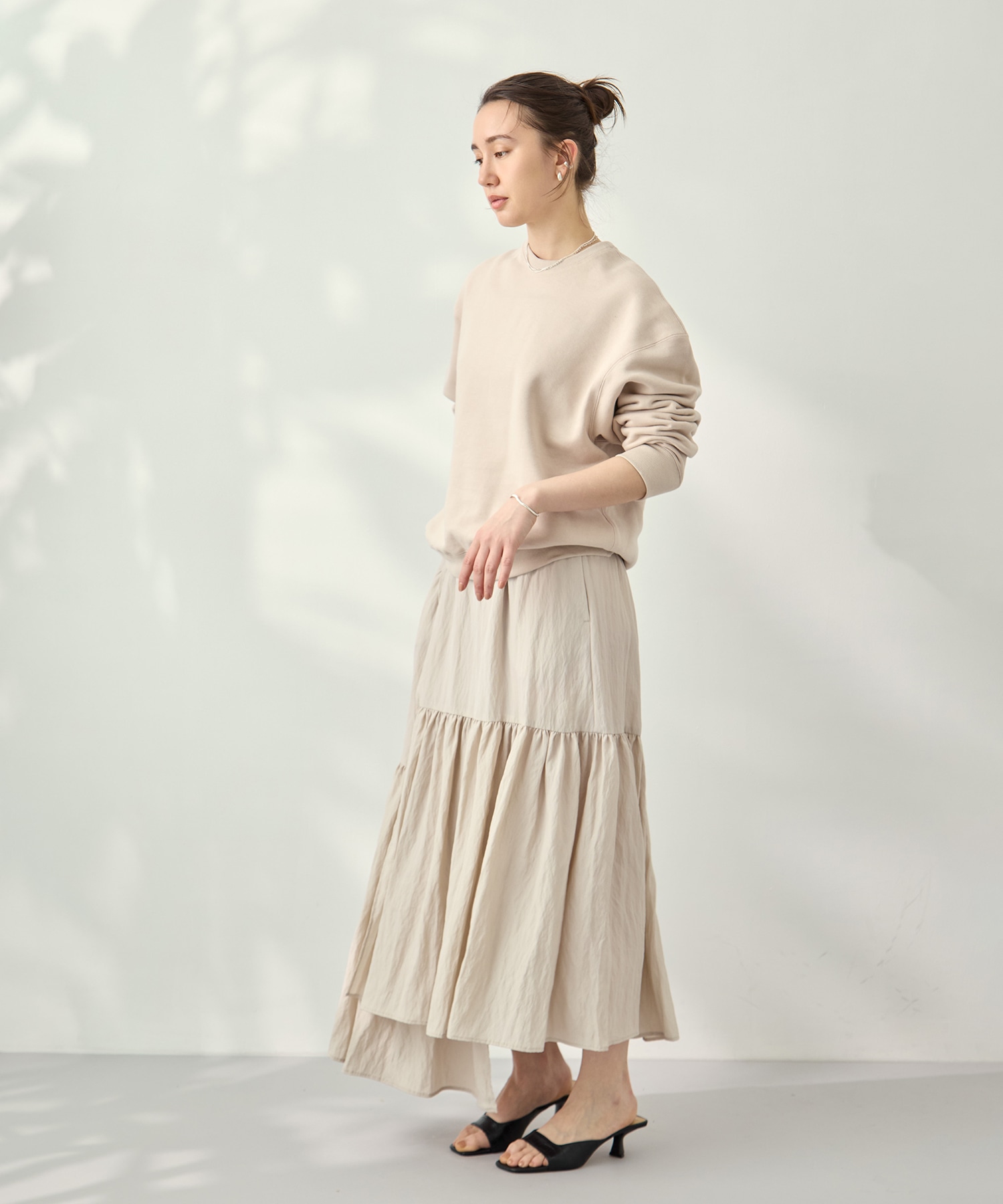 Viscose washer gather skirt 08sircus