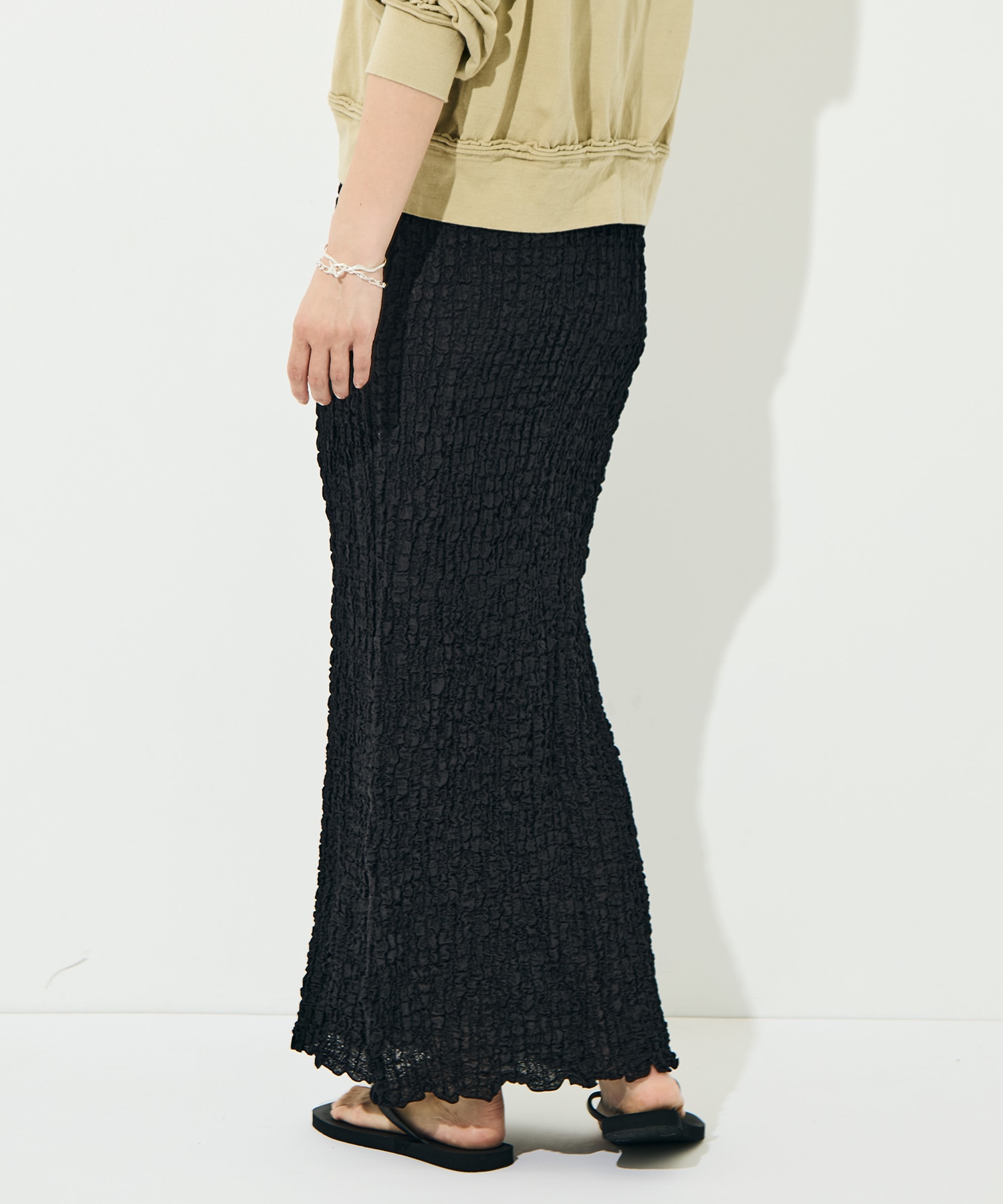 Shrink Lace Frill Skirt PHEENY