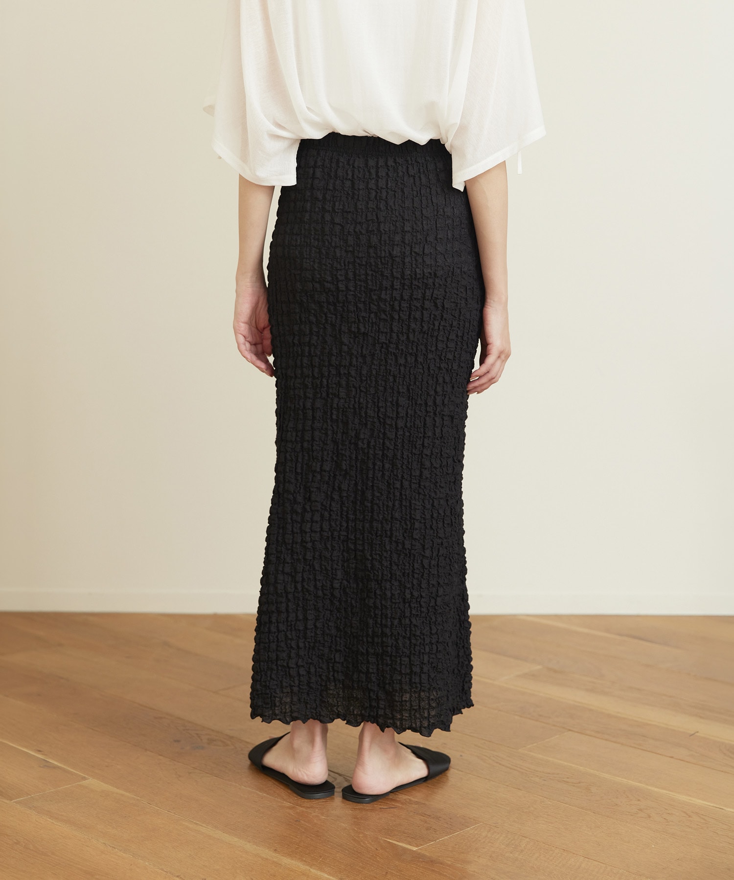 Shrink Lace Frill Skirt PHEENY